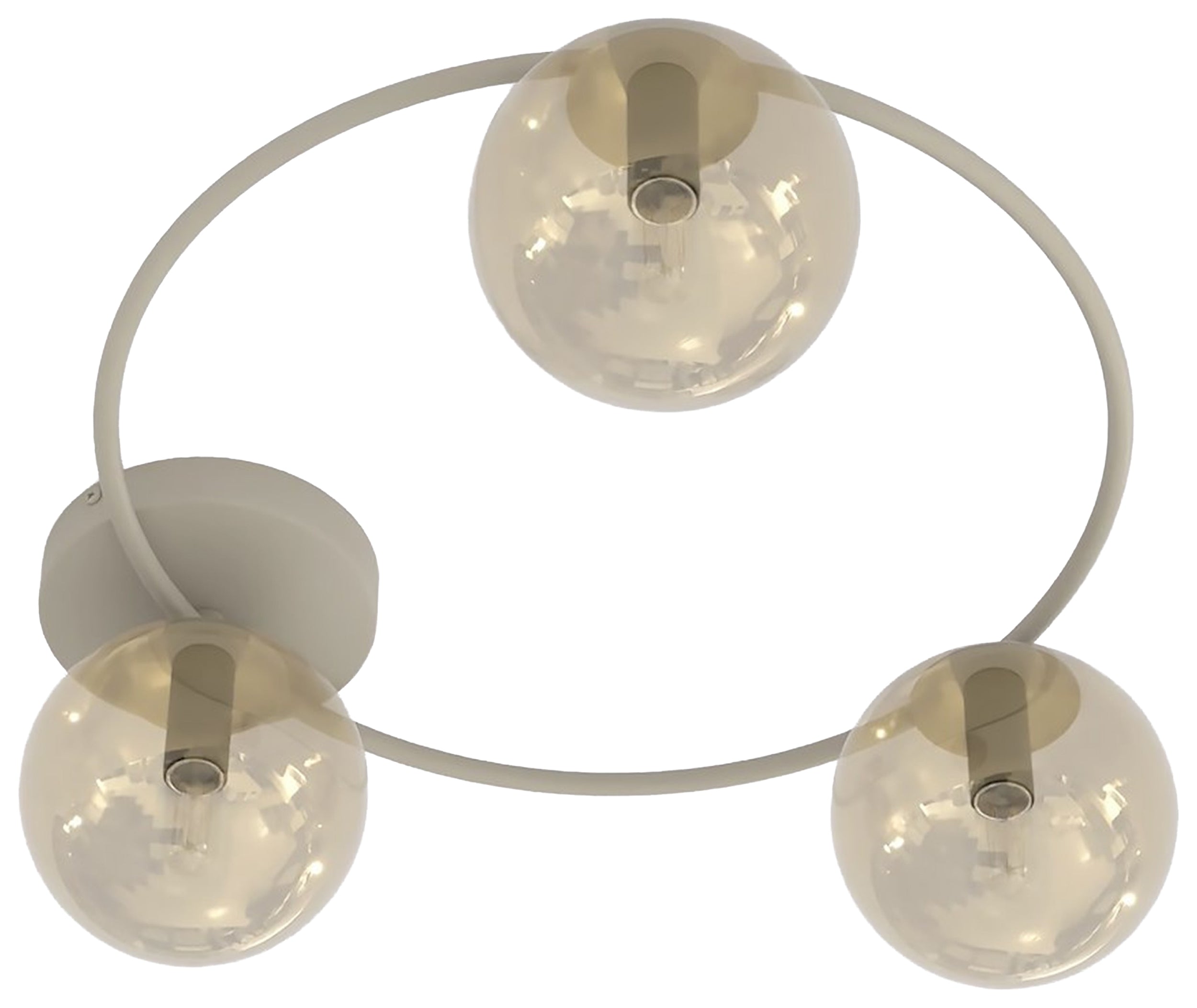 Lampa wisząca Sopra x3 mokka bursztyn