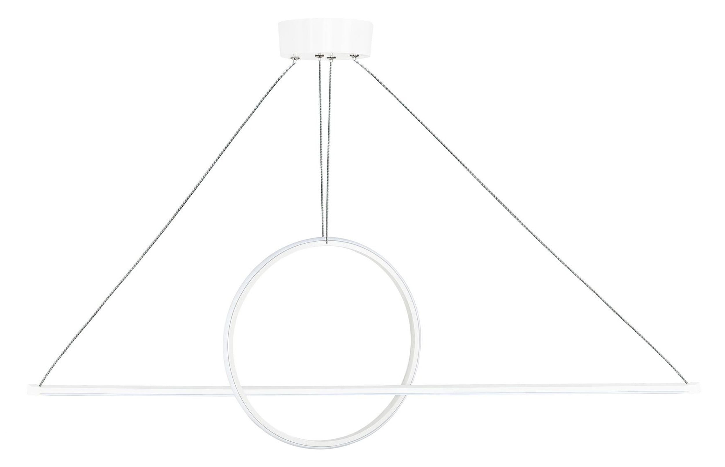 Lampa wisząca Bowal LED biała zimne światło