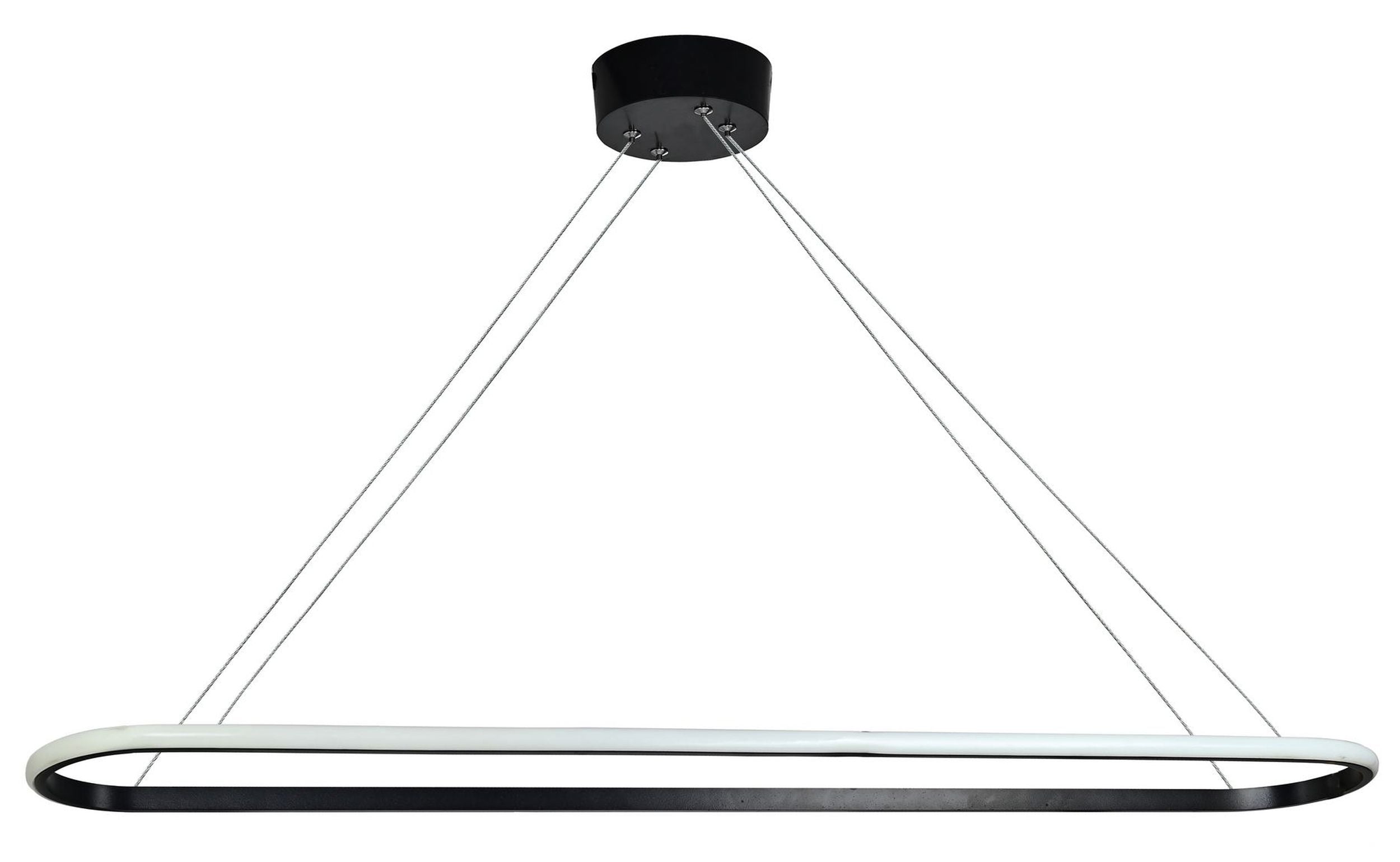 Lampa wisząca Spin LED czarny zimne światło