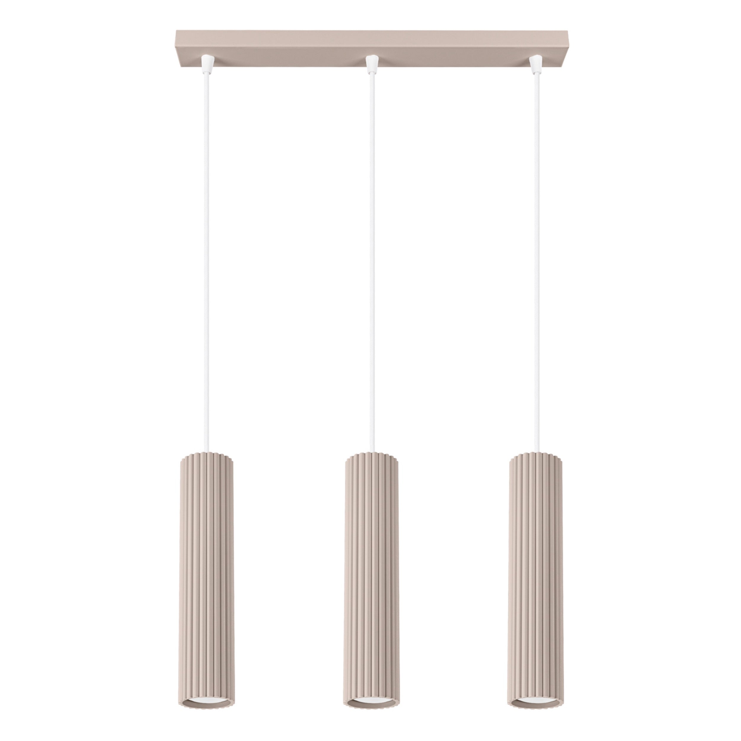 Lampa wisząca Karbon 3L taupe