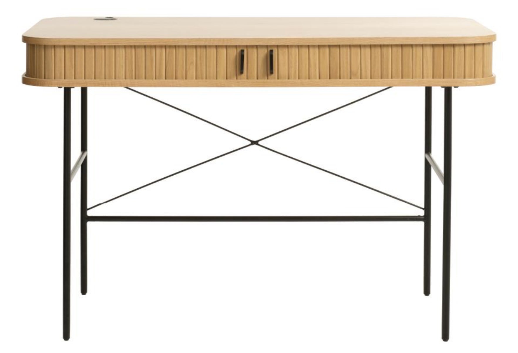 Biurko Gativel 120x60 cm lamele dąb naturalny