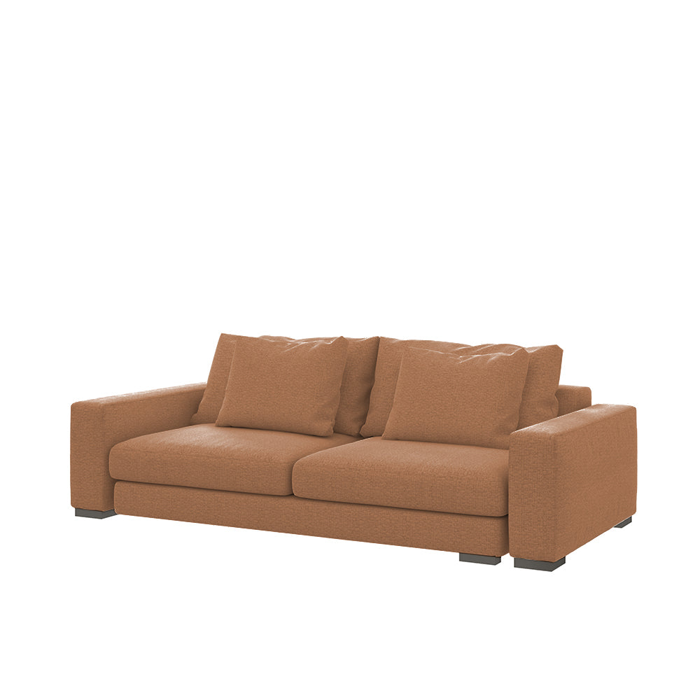 Sofa dwuosobowa Mia miedziana szenil łatwoczyszczący