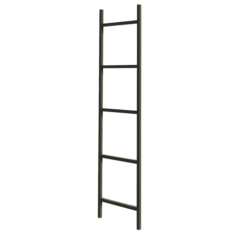 Wieszak na ręczniki Gierce w formie drabinki czarny 40x2x150 cm