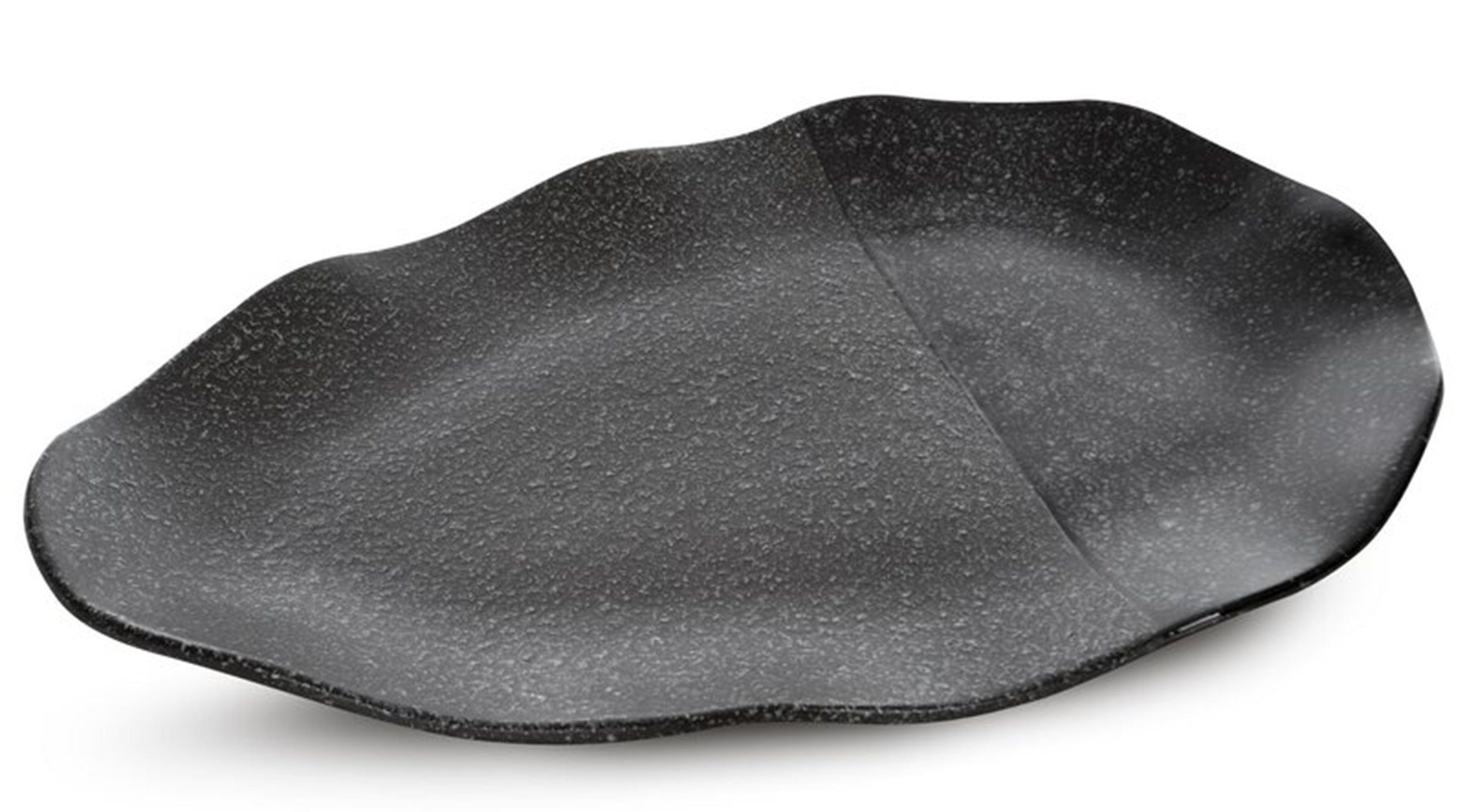 Patera Mandi z glinki ceramicznej 41 cm czarna