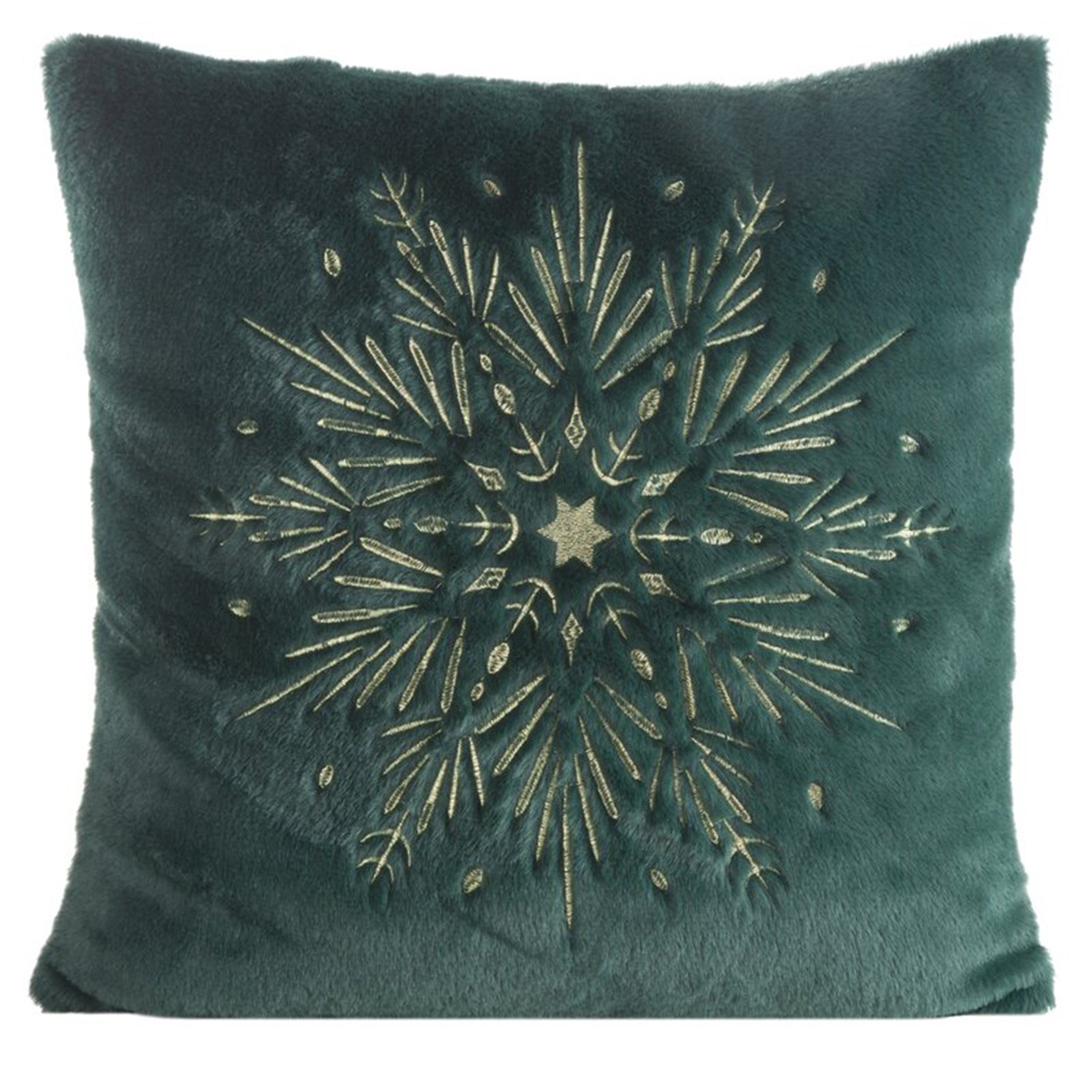 Poszewka na poduszkę Loriema 45x45 cm butelkowa zieleń