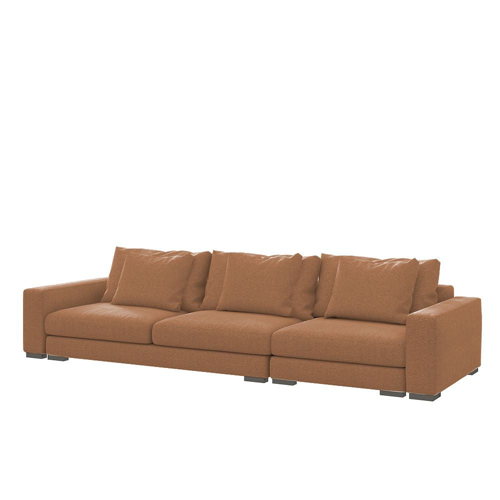 Sofa trzyosobowa Mia miedziana szenil łatwoczyszczący
