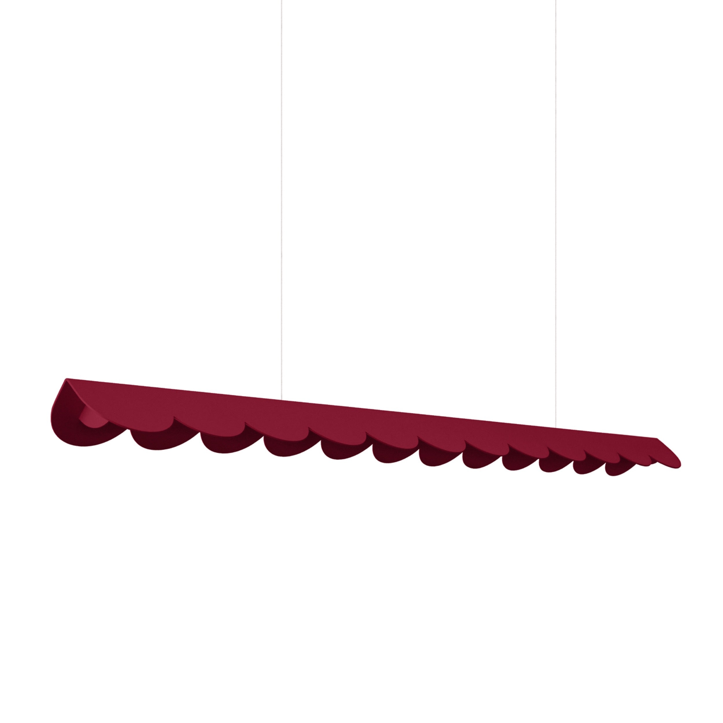 Lampa wisząca Biscuit burgund LED barwa ciepła