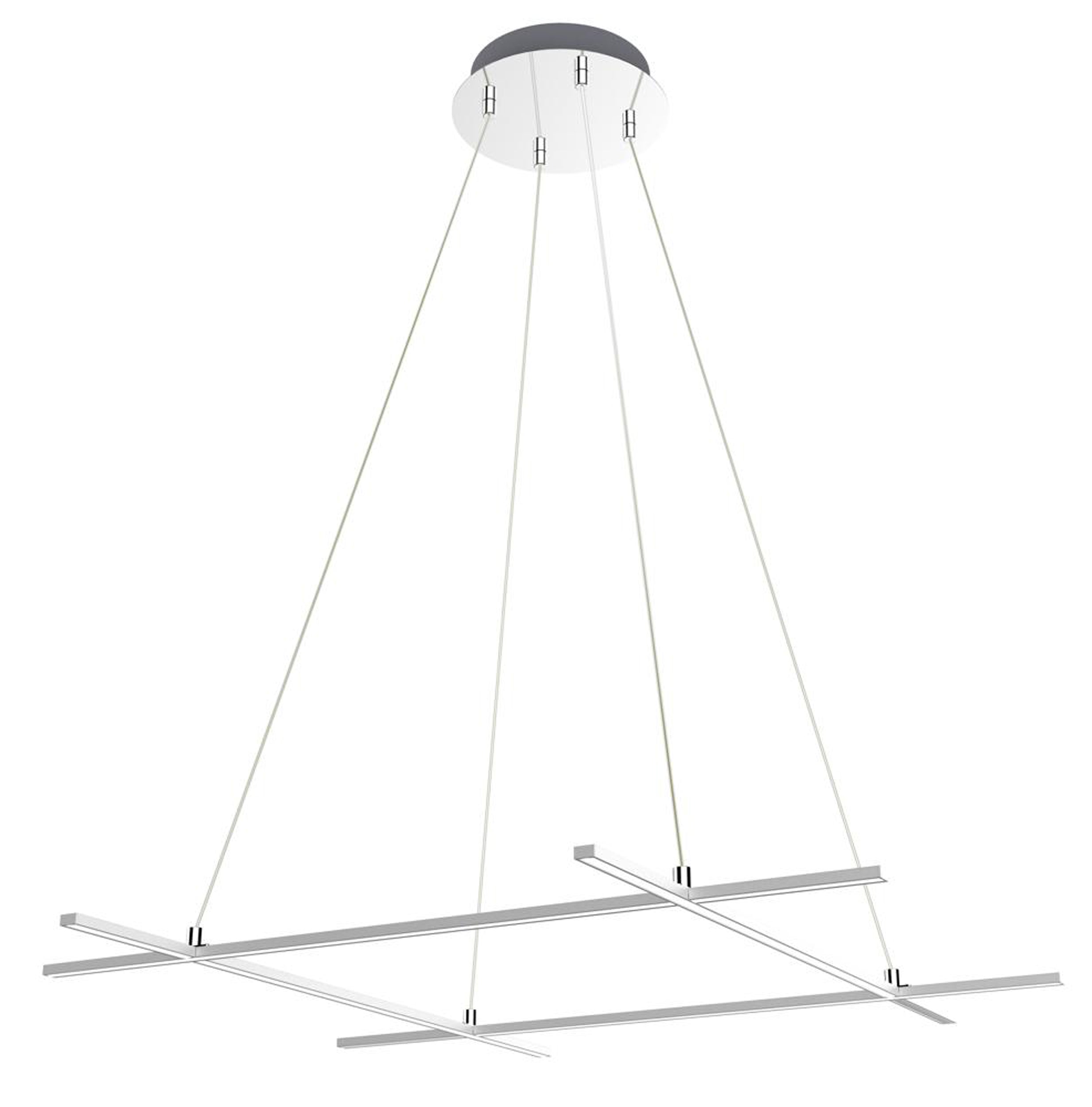 Lampa wisząca LED Andros 70x70 srebrna 4000K 40W