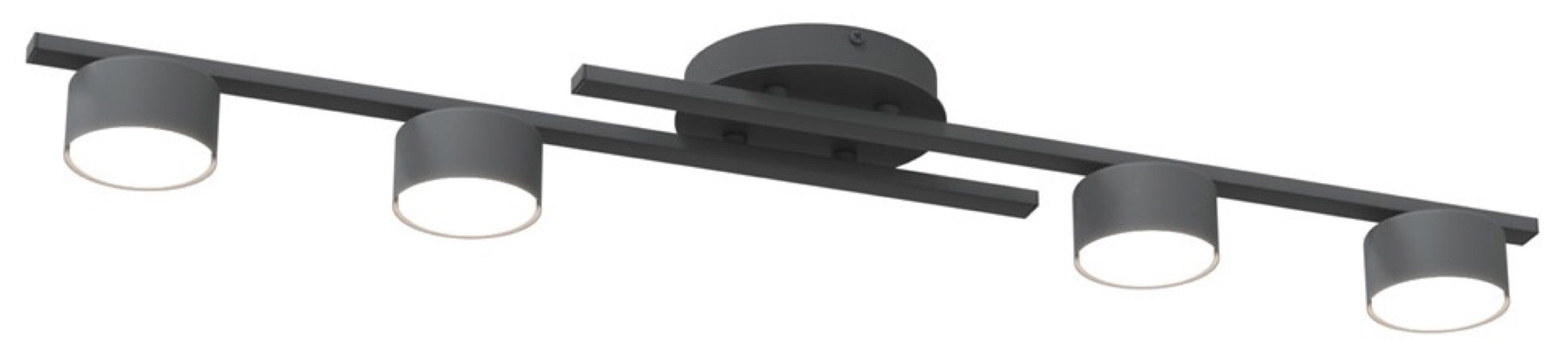 Lampa sufitowa Fragment x4 czarna