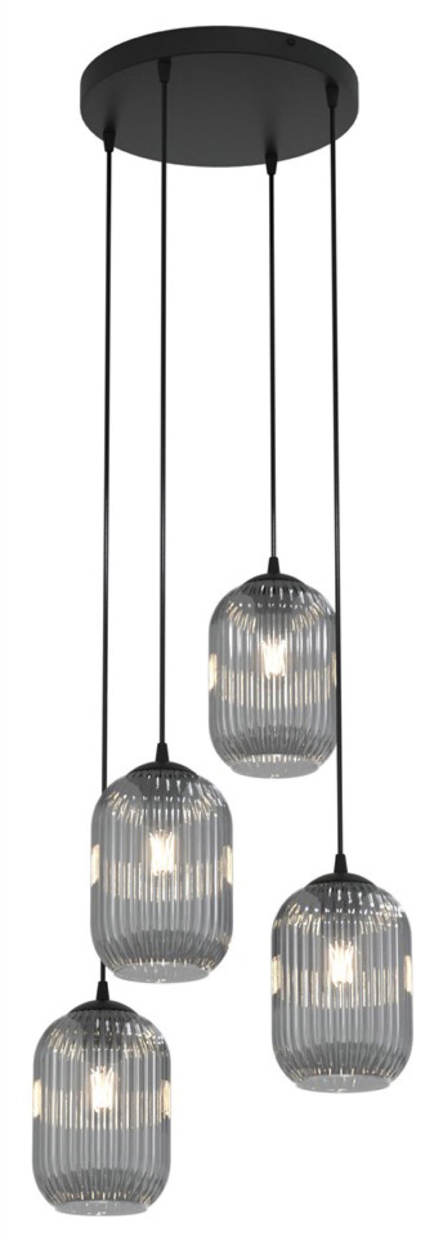 Lampa sufitowa Verdi II x4 czarna