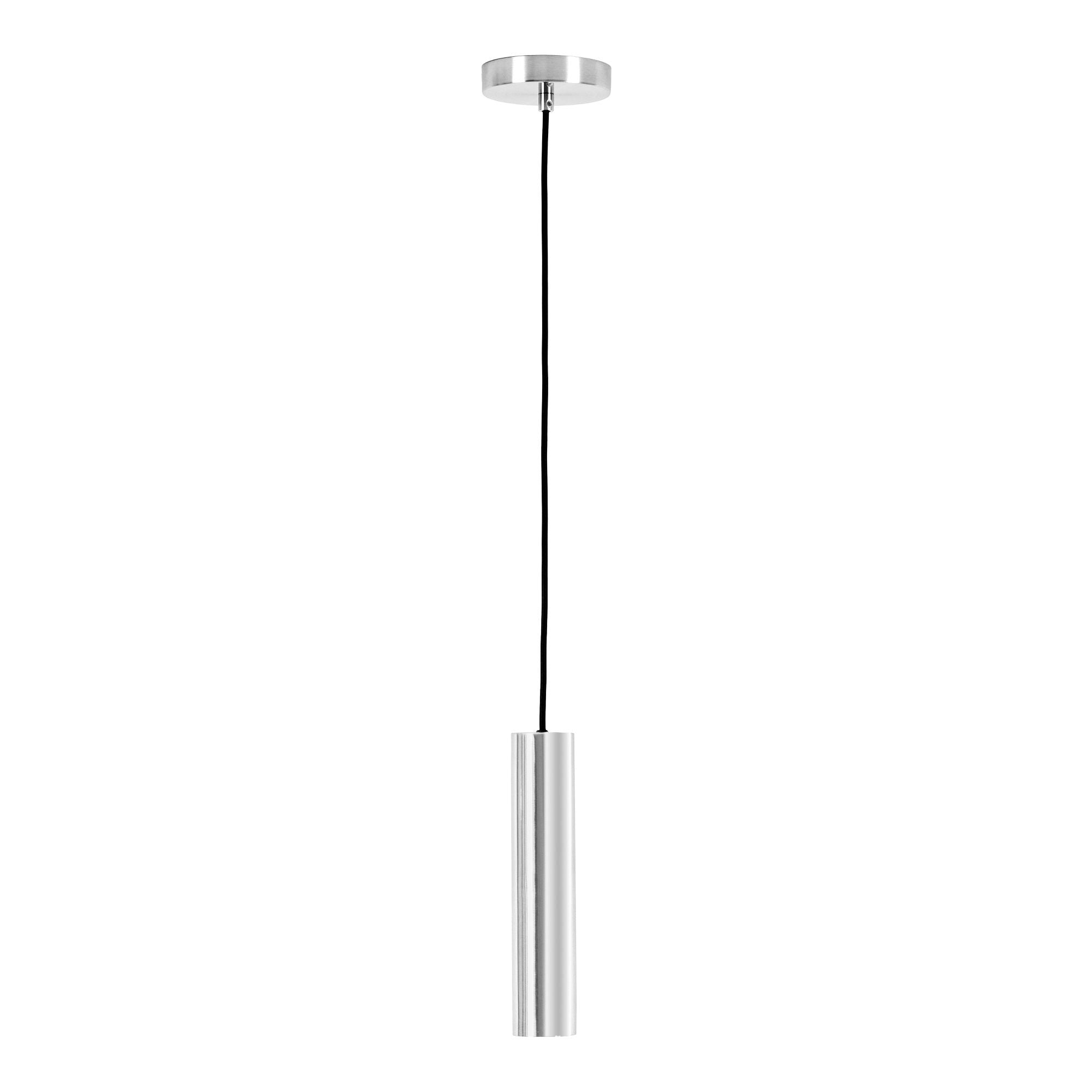 Lampa wisząca Parise ø6 cm metalowa srebrna