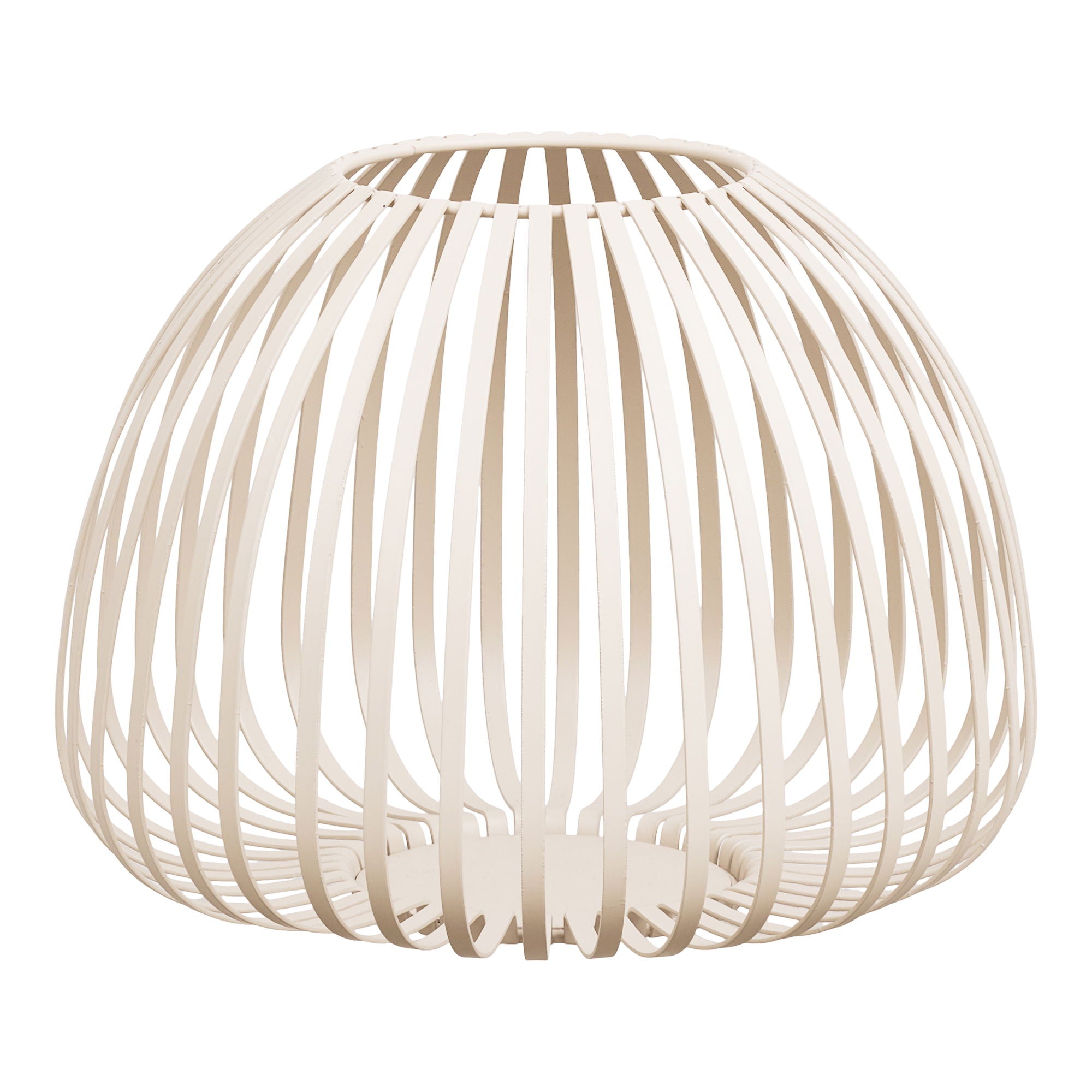 Lampion Stoense ø25x19 cm metalowy beżowy