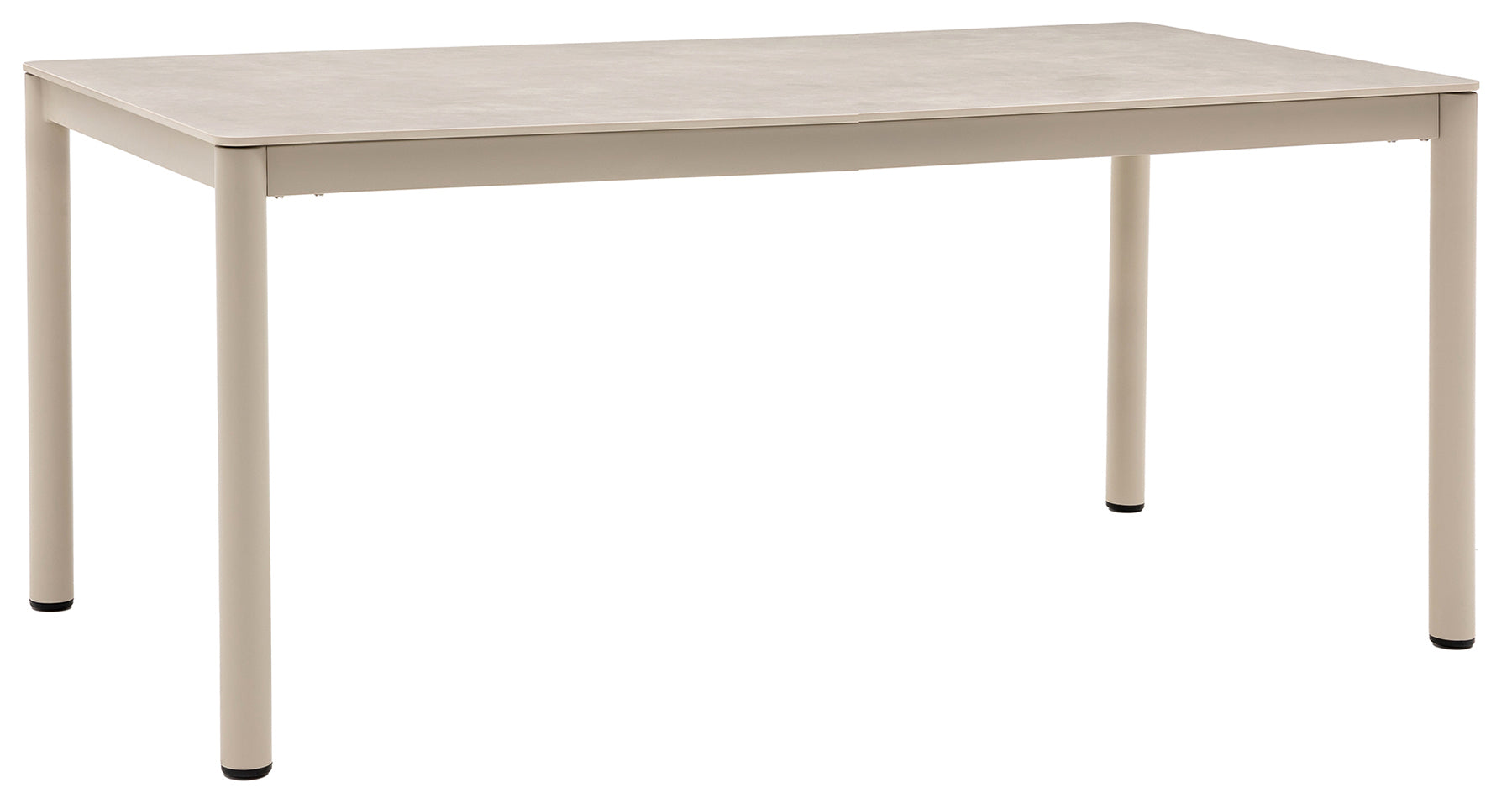 Stół ogrodowy Arennio 200x90 cm beżowy ceramiczny blat