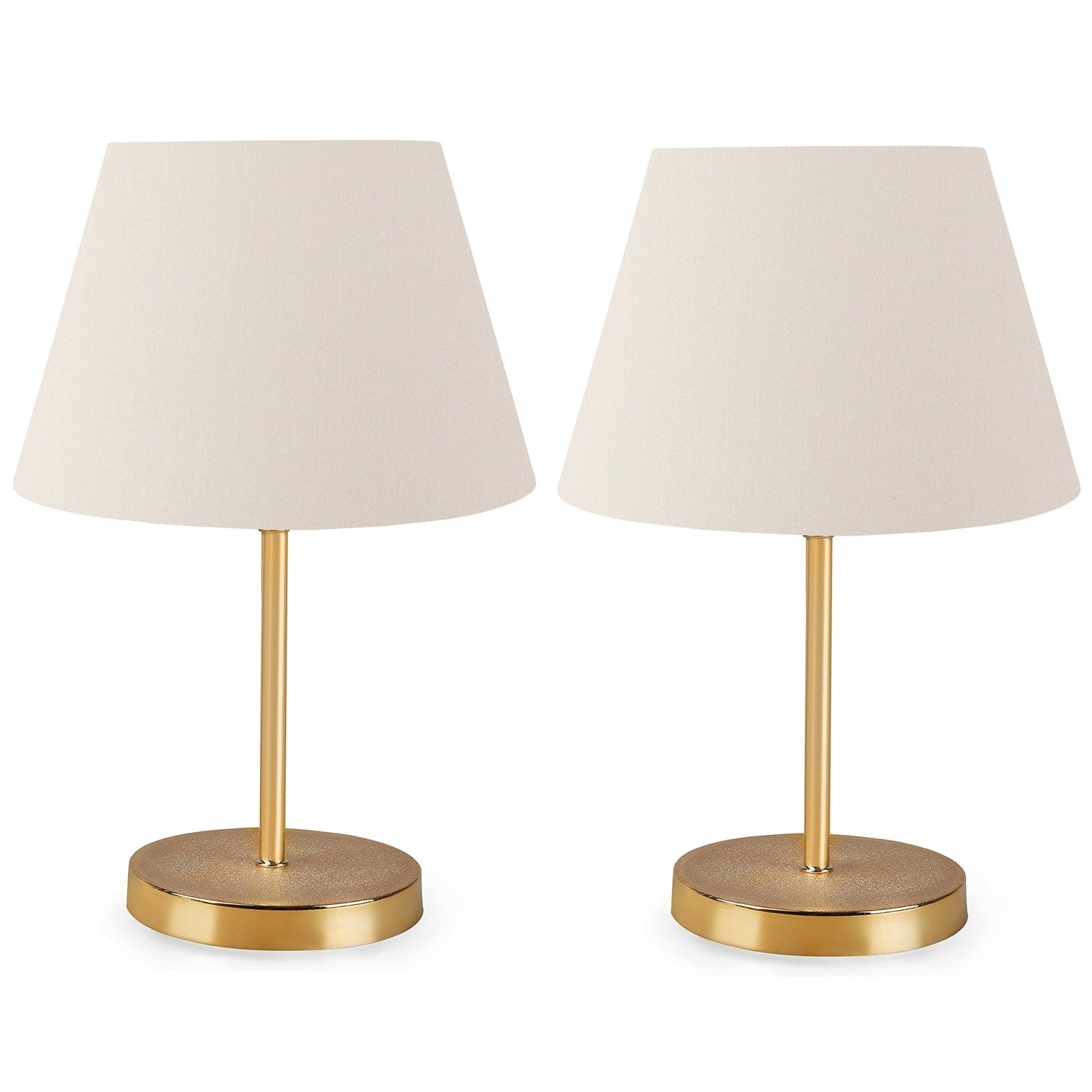 Zestaw 2 lamp stołowych Rebrect kremowo/złote