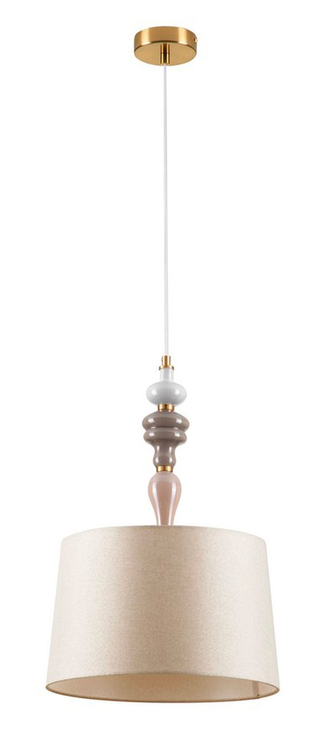 Lampa wisząca Grappine złoto-beżowa