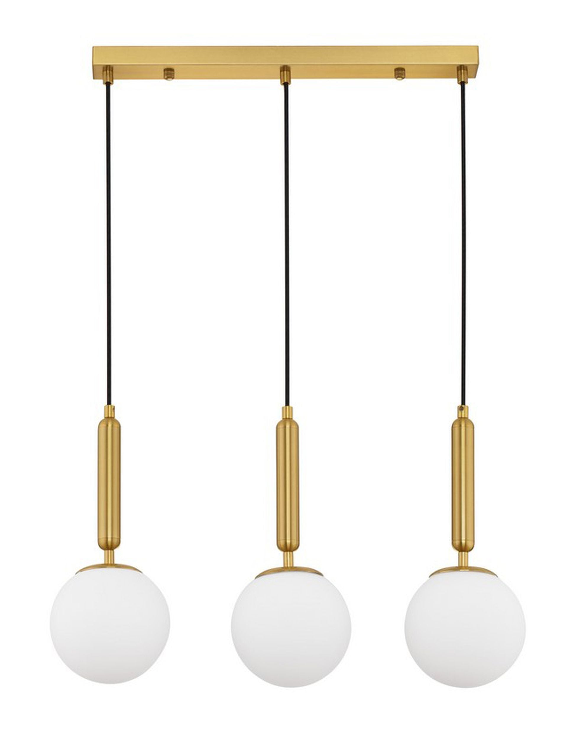 Lampa wisząca Trallos x3 złota