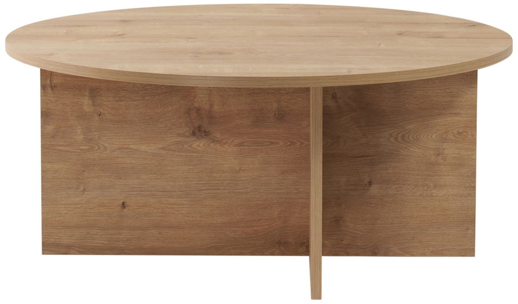 Stolik kawowy Soleil okrągły 90 cm dąb naturalny