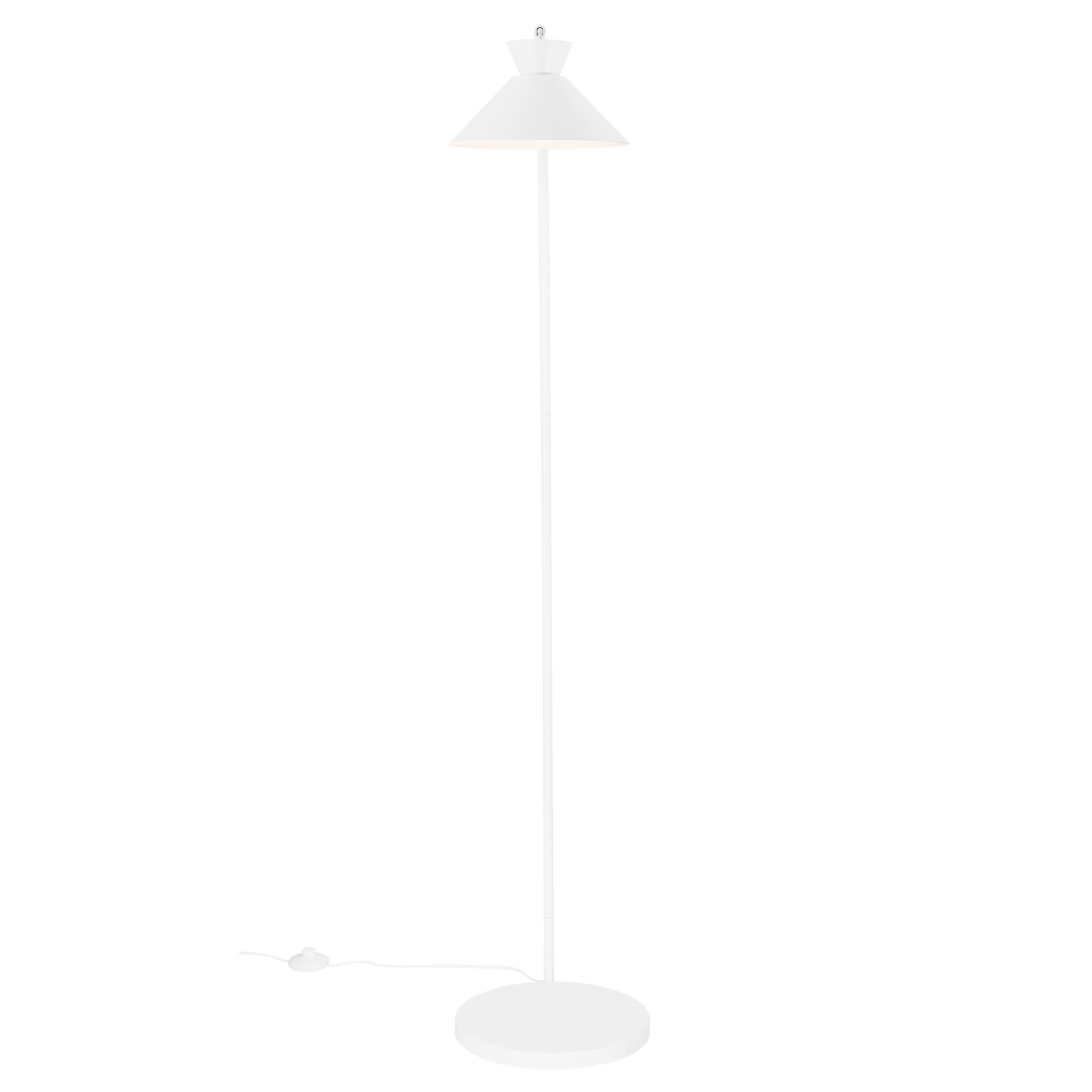 Lampa podłogowa Dial biała