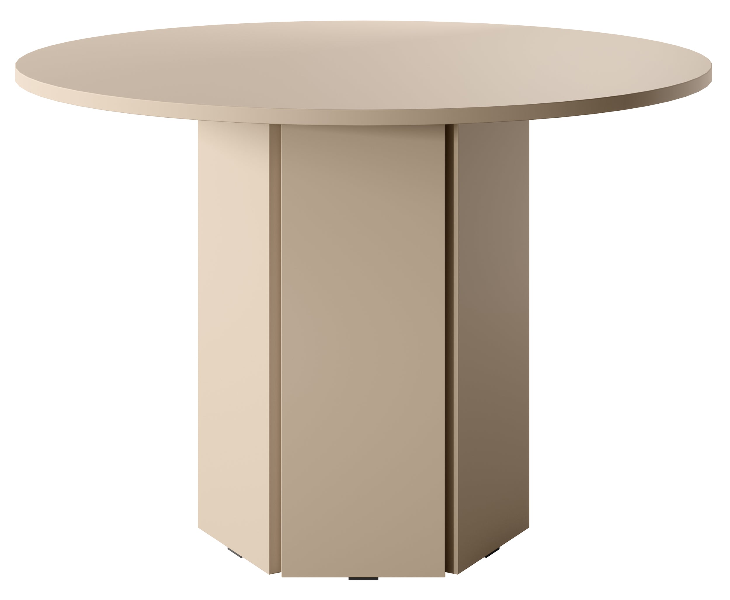 Stół do jadalni Hexa okrągły 110 cm Cappuccino