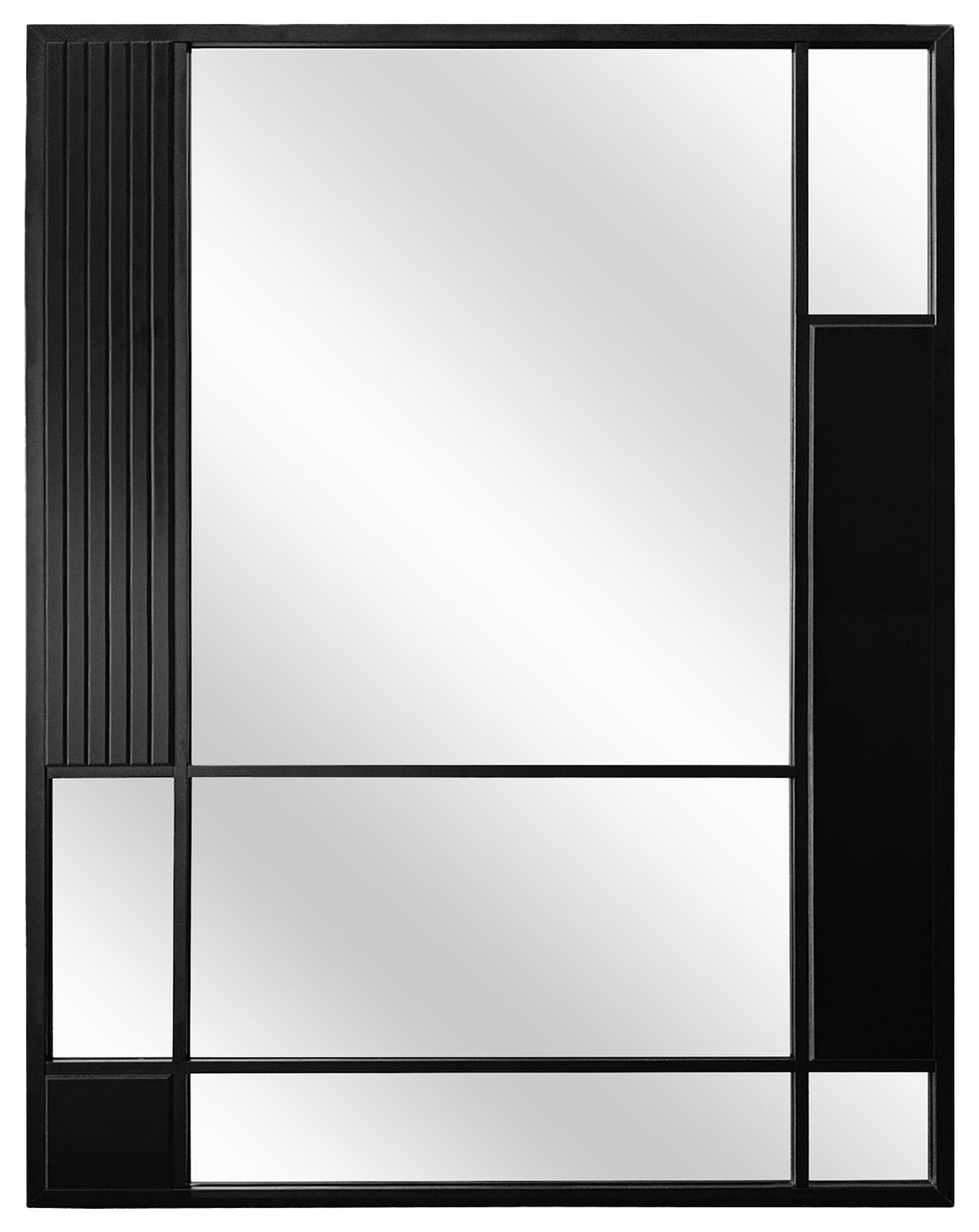 Lustro ścienne Slate 95x65 cm czarne