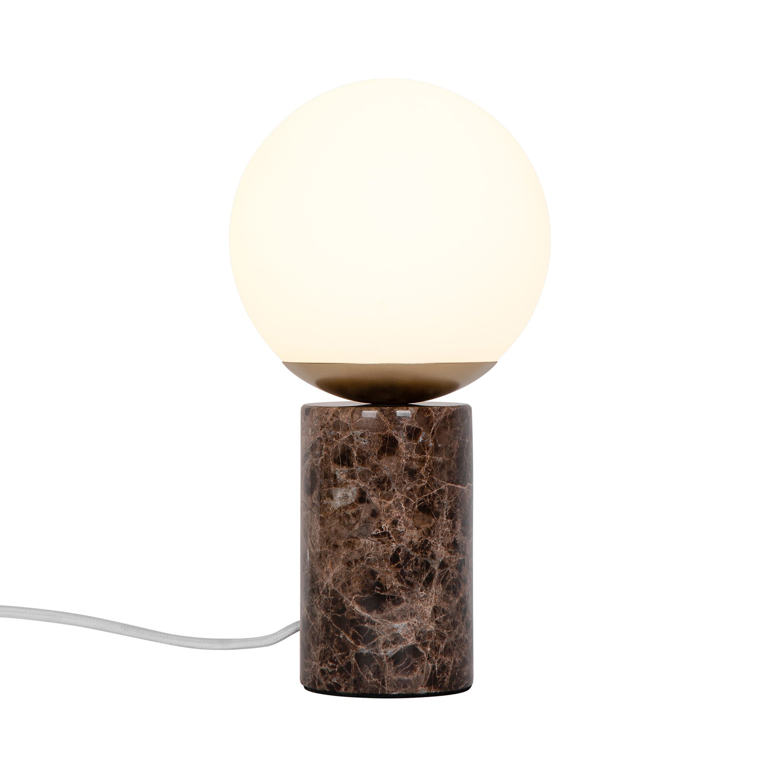 Lampa stołowa Lily Marble brązowy marmur