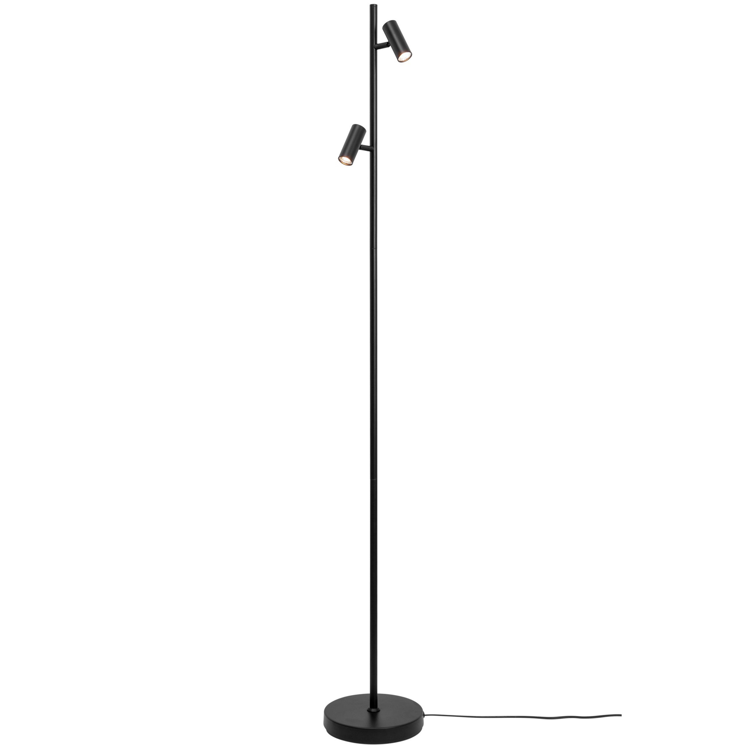 Lampa podłogowa Omari LED czarna z funkcja ściemniania