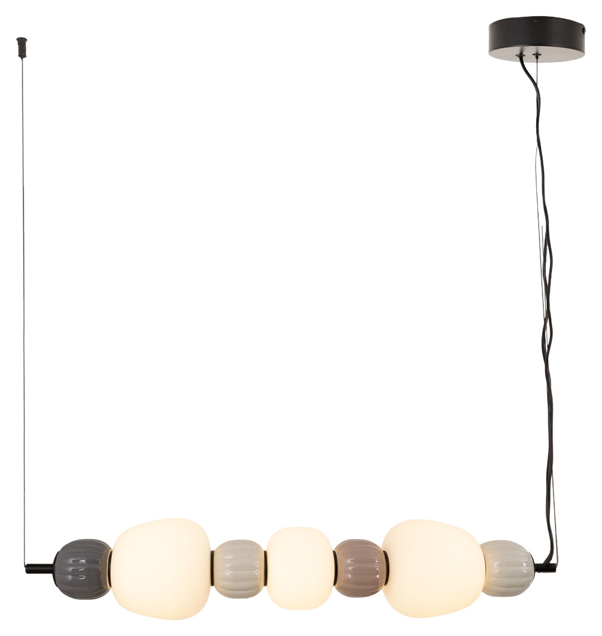 Lampa Wisząca LED Modern x3 brązowa