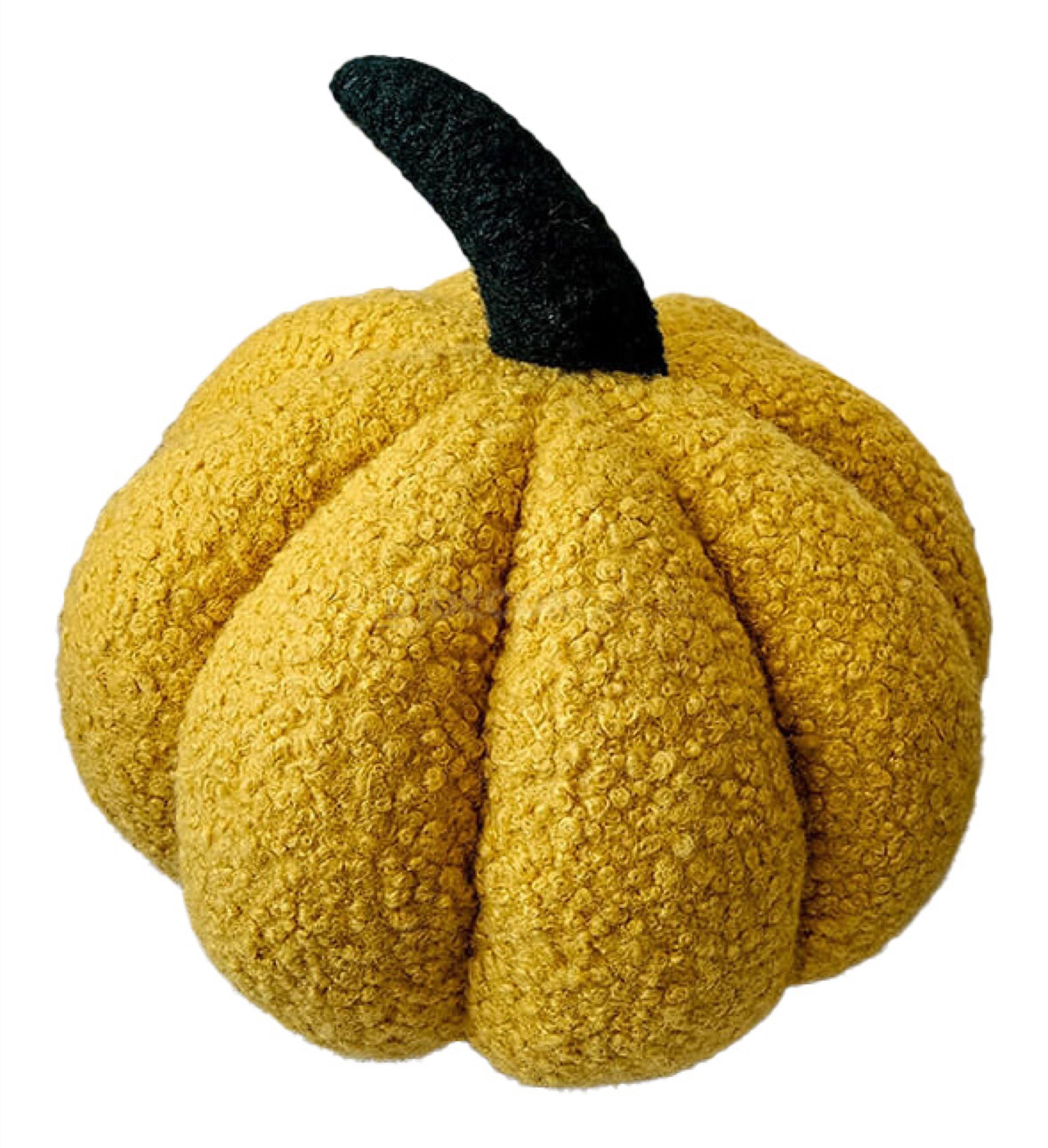 Poduszka dekoracyjna Soft Loop Autumn dynia musztardowa
