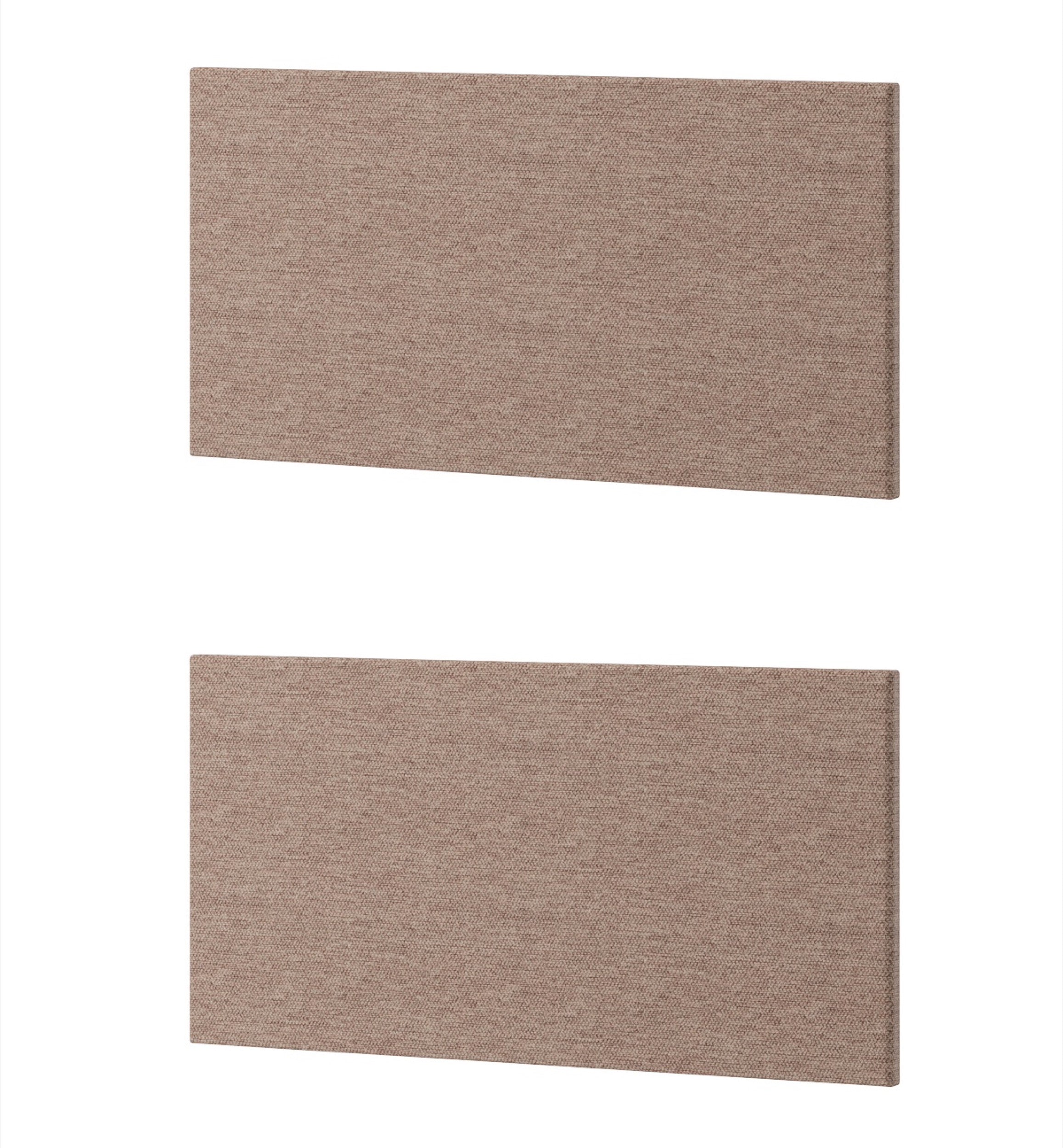 Zestaw dwóch paneli tapicerowanych Woow 2x95 cm brązowy