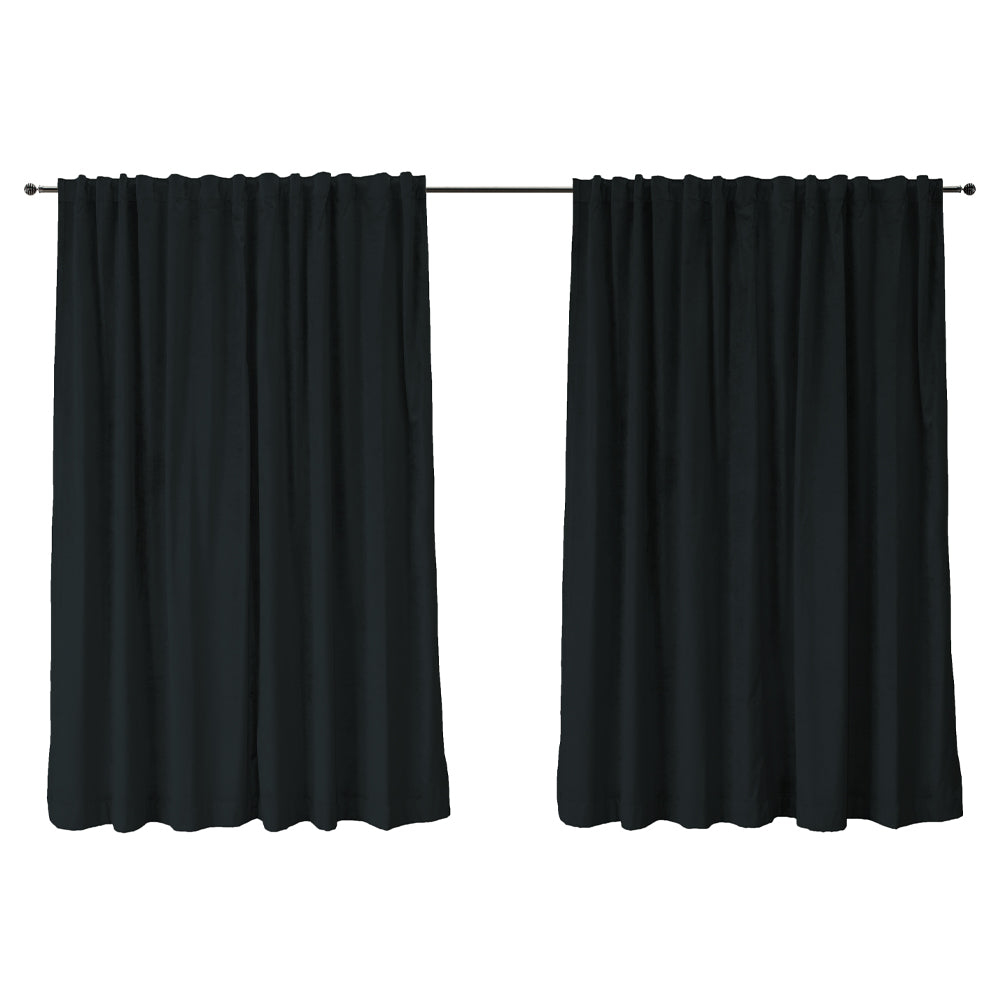 Zasłona do salonu Hydropiper 140x270 cm czarna