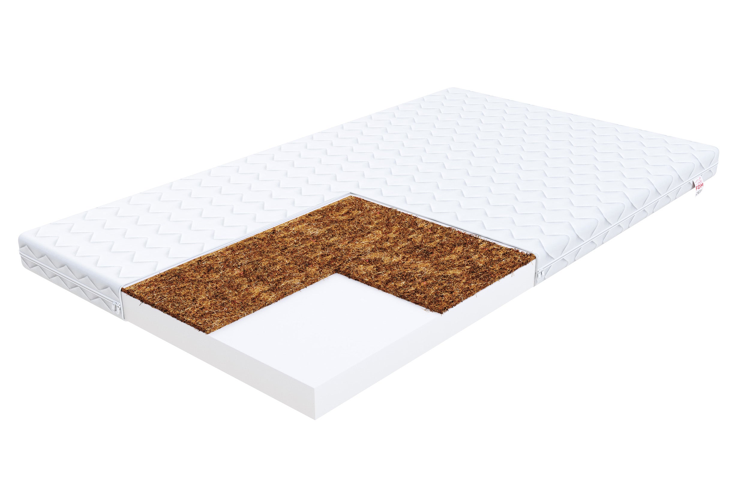 Materac dla dzieci 90x200 cm Achinam z kokosem