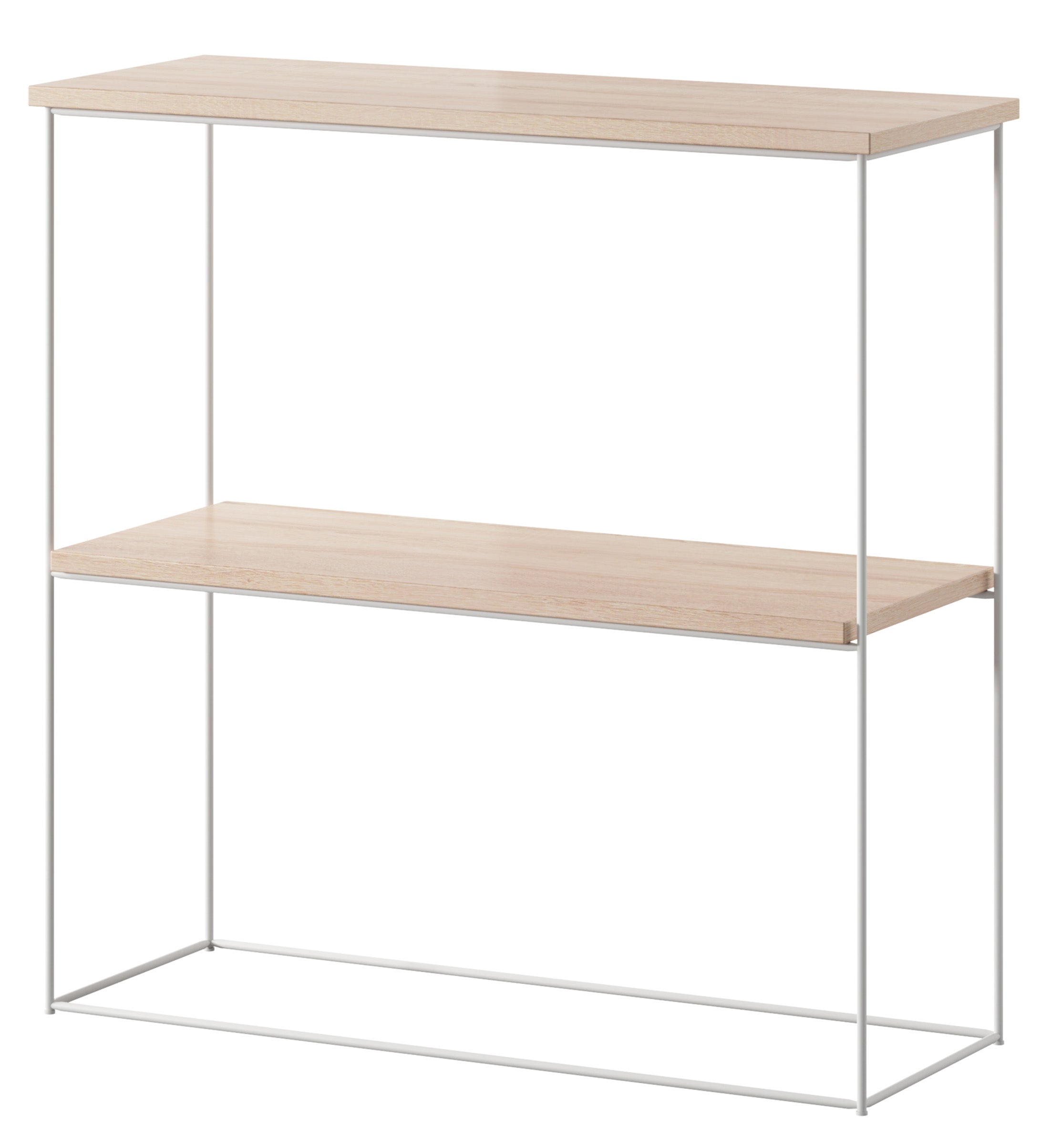 Konsola Toni z półką 80 cm Dąb sonoma z białymi nogami