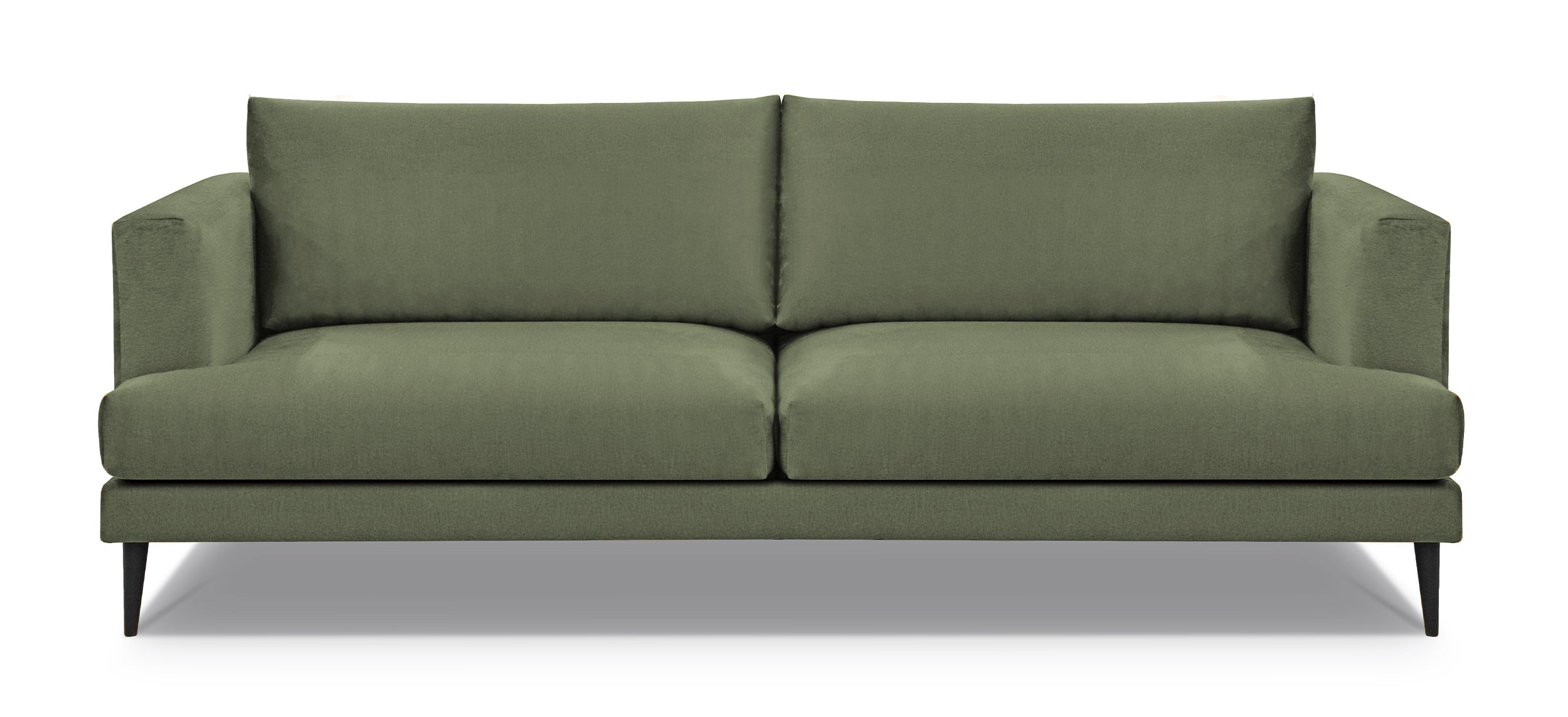 Sofa trzyosobowa Dragato oliwkowa welur