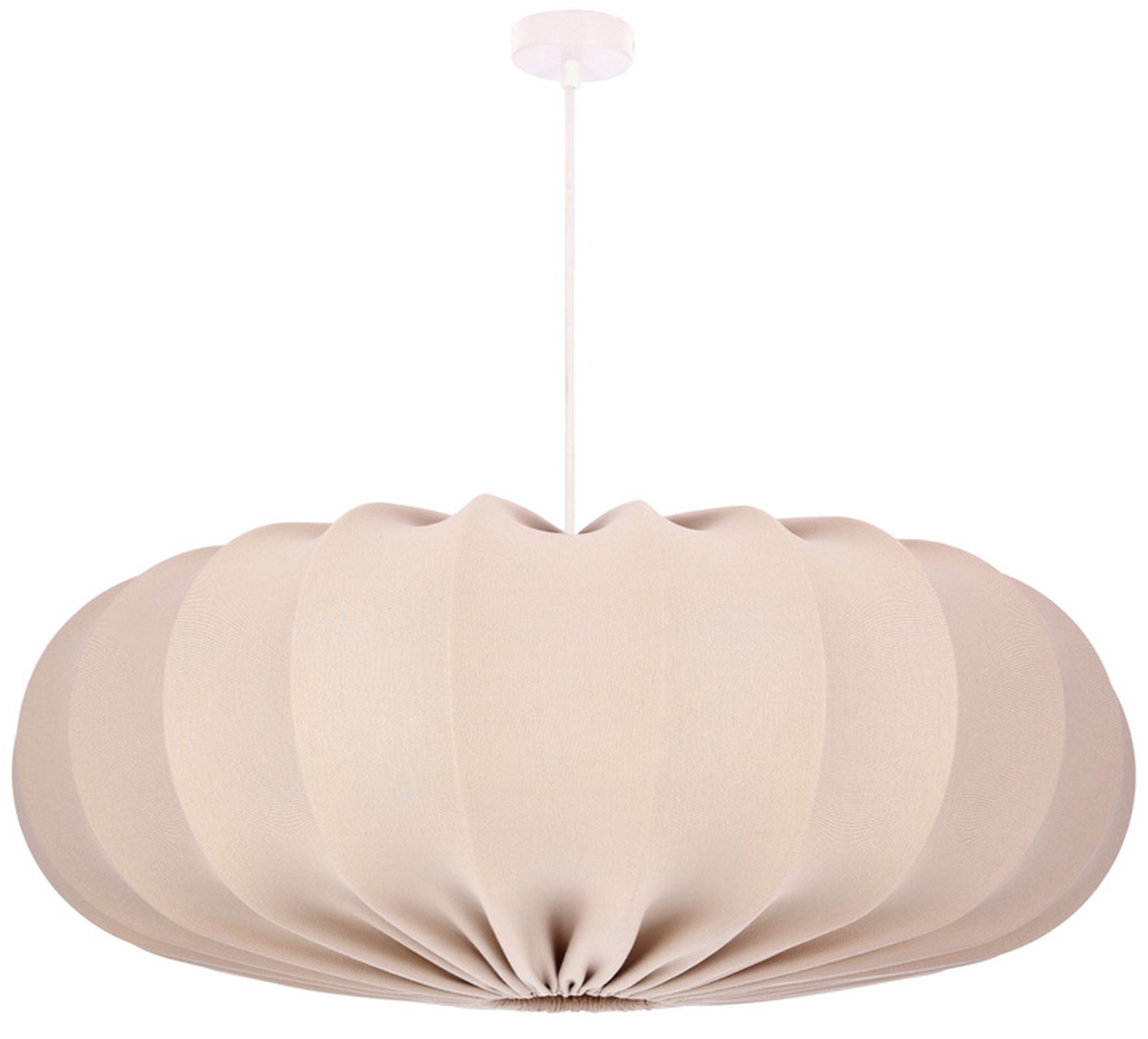 Lampa wisząca Cafee średnica 66 cm frappe z białą podstawą