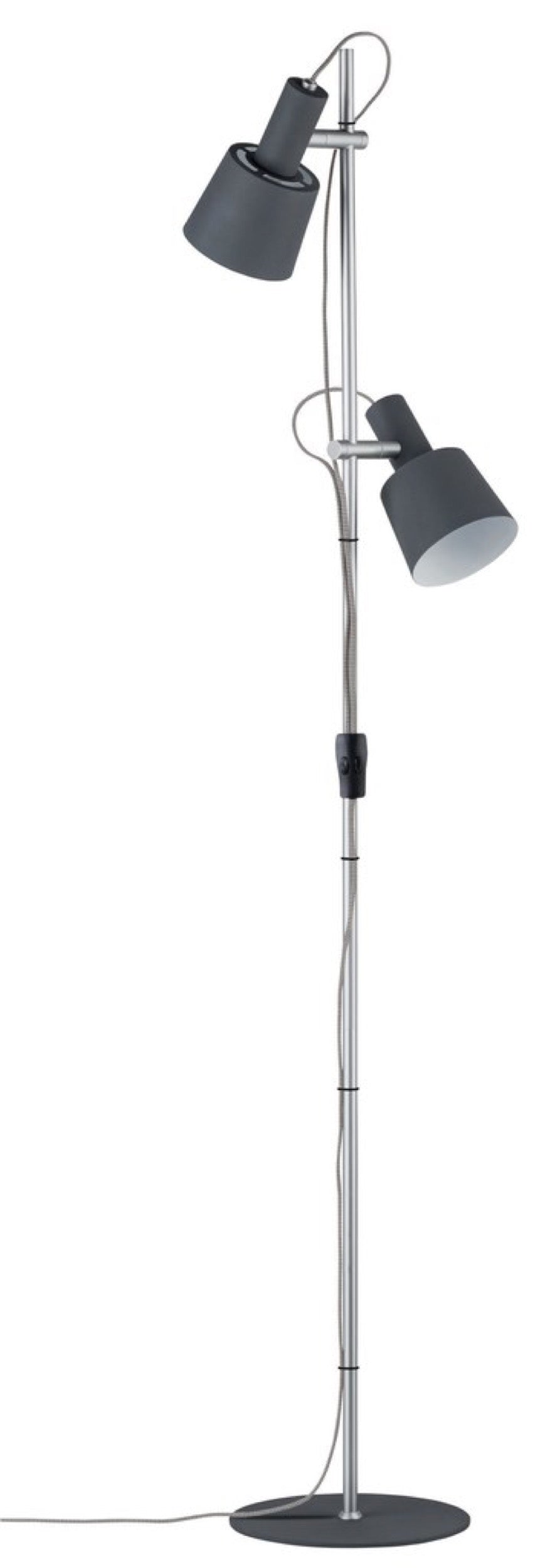 Lampa podłogowa Haldar x2 ciemnoszara