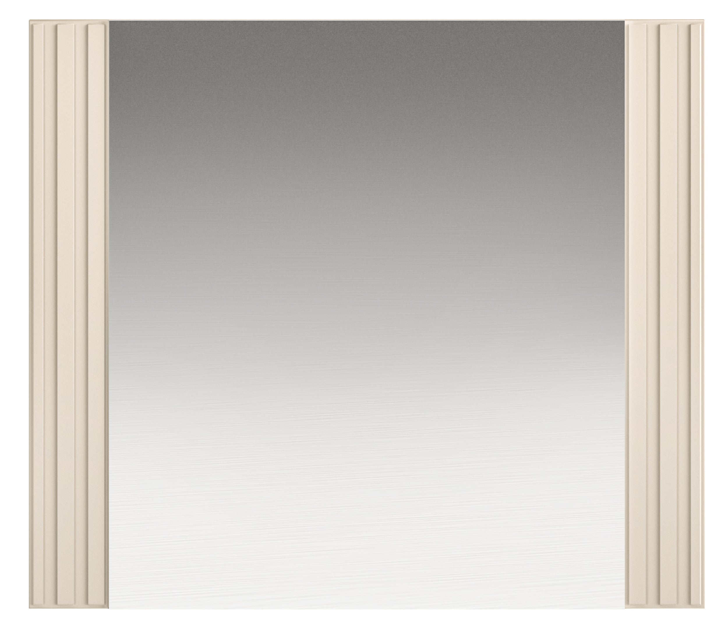 Lustro ścienne Caletto 56x65 cm ozdobne lamele beżowe