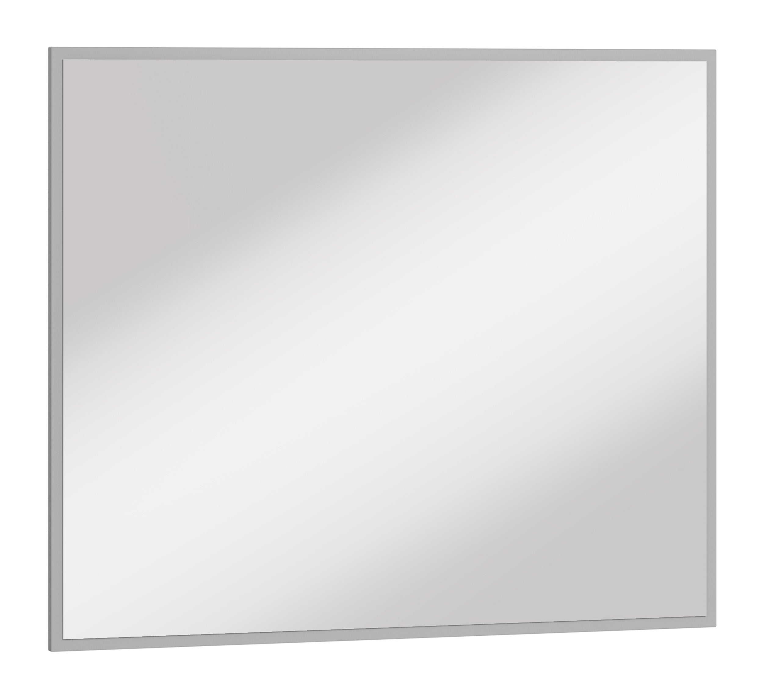 Lustro ścienne Simply prostokątne 92x77 cm w szarej ramie