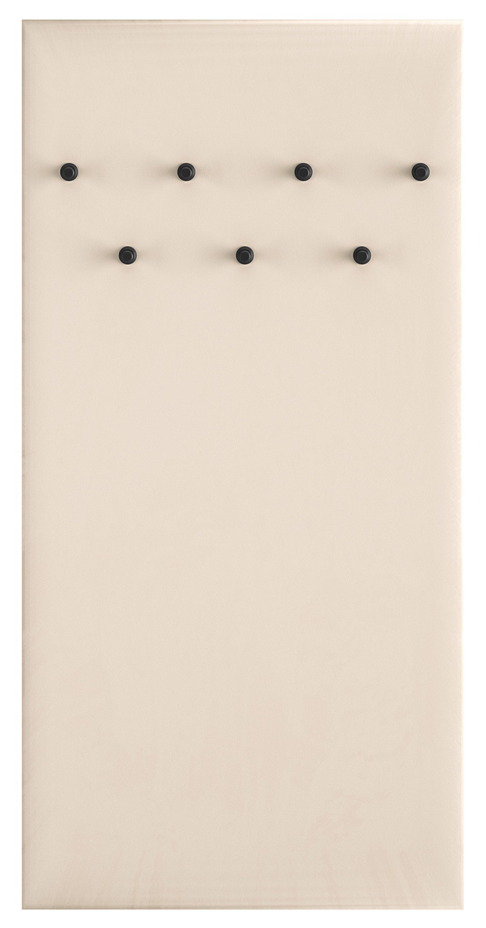Wieszak ścienny tapicerowany Caletto 68 cm beżowy