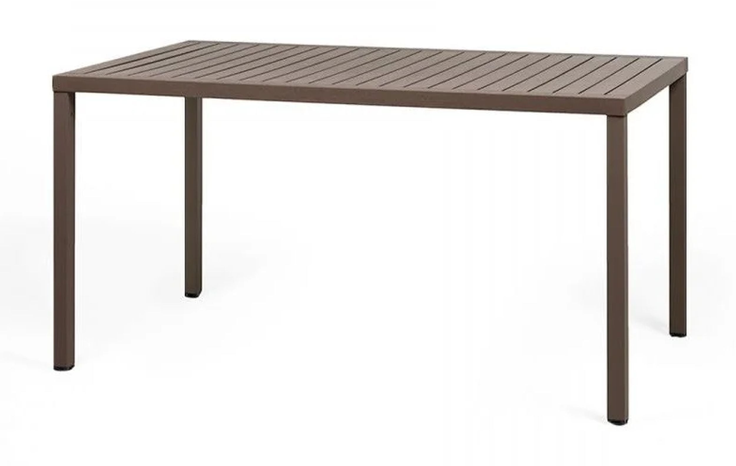 Stół ogrodowy Cube Nardi 140x80 cm z certyfikowanego tworzywa ciemnobrązowy