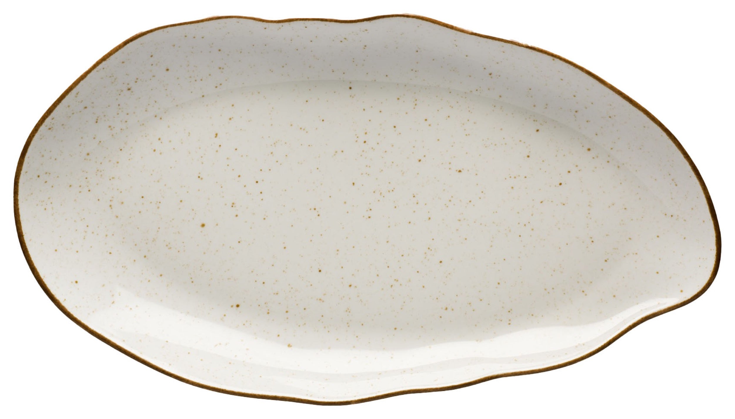 Półmisek porcelanowy Stone Age 38 cm beżowy