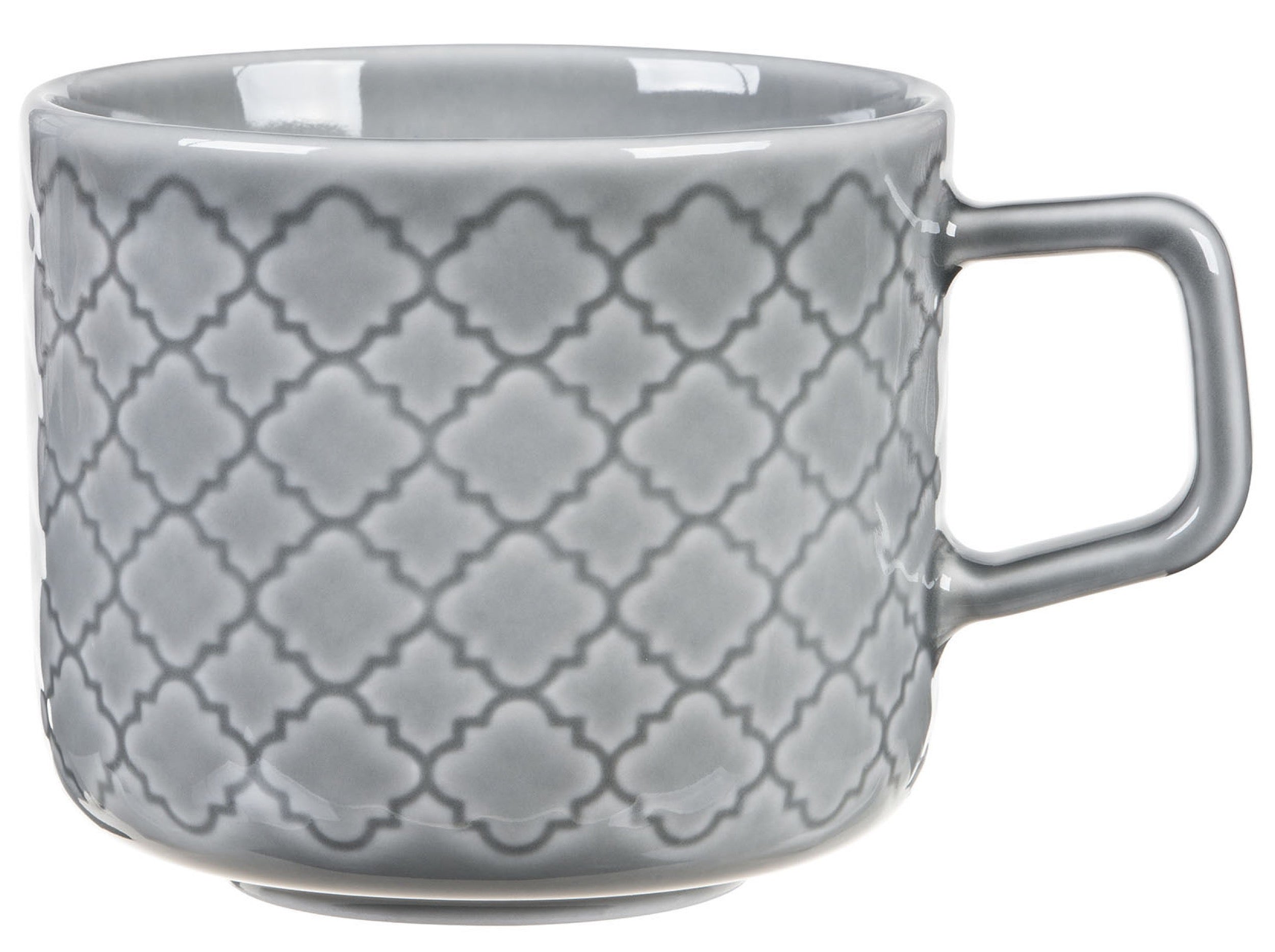 Filiżanka porcelanowa Marrakesz 250 ml szara