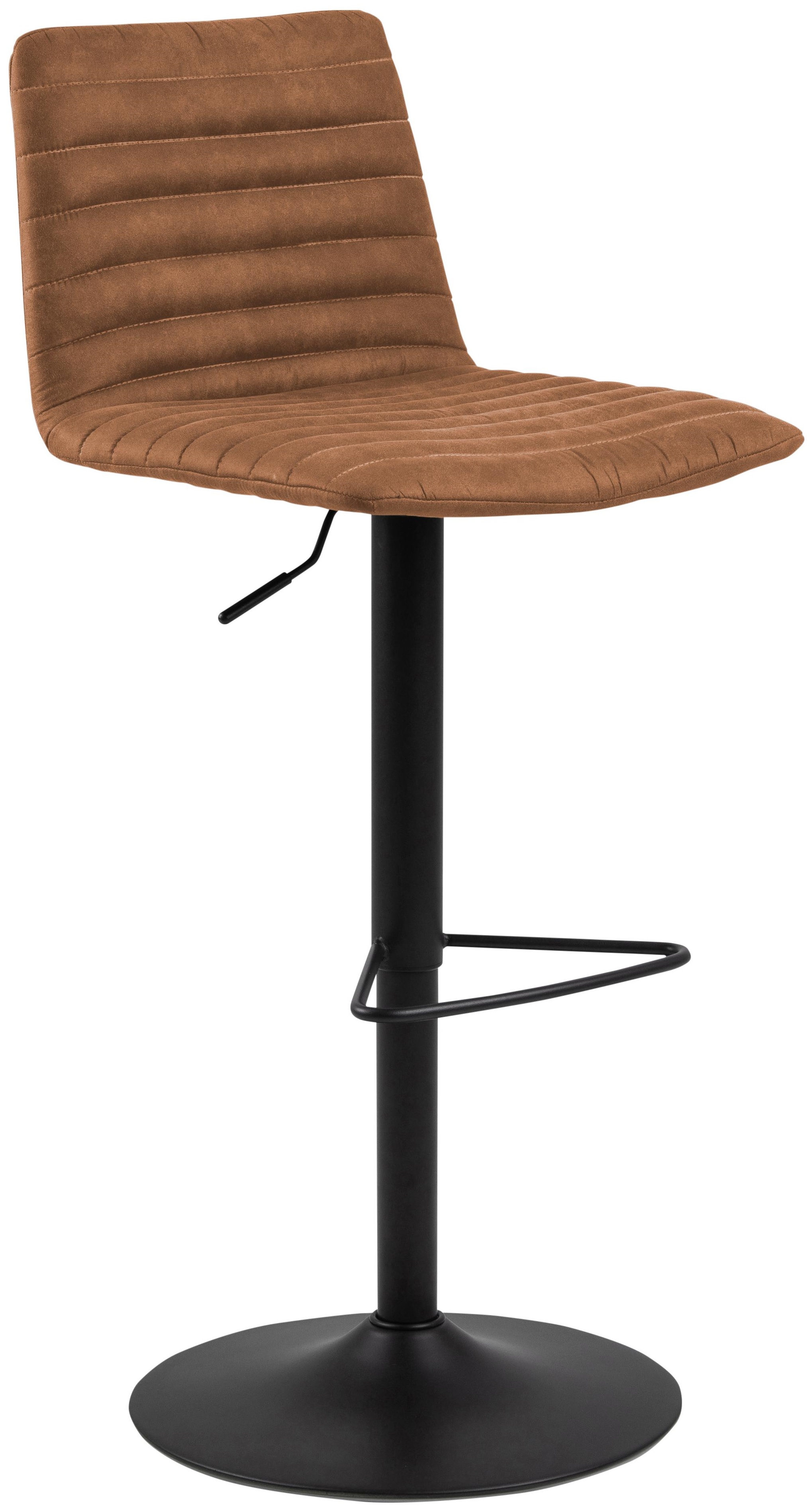 Hoker brązowy noga metalowa czarna 82 cm