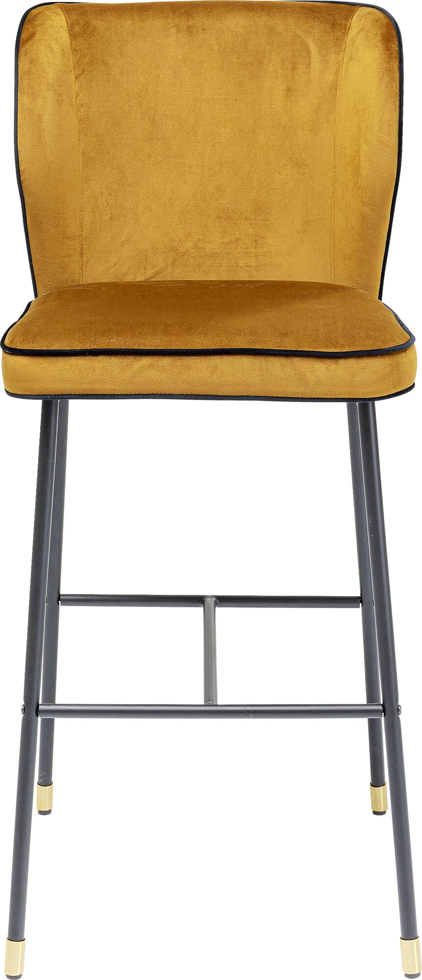 Hoker żółty nogi metalowe czarne 106cm