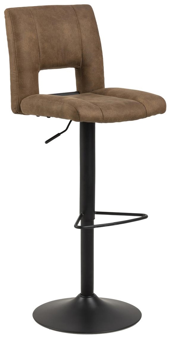 Hoker metalowy brązowy noga metalowa czarna 115cm