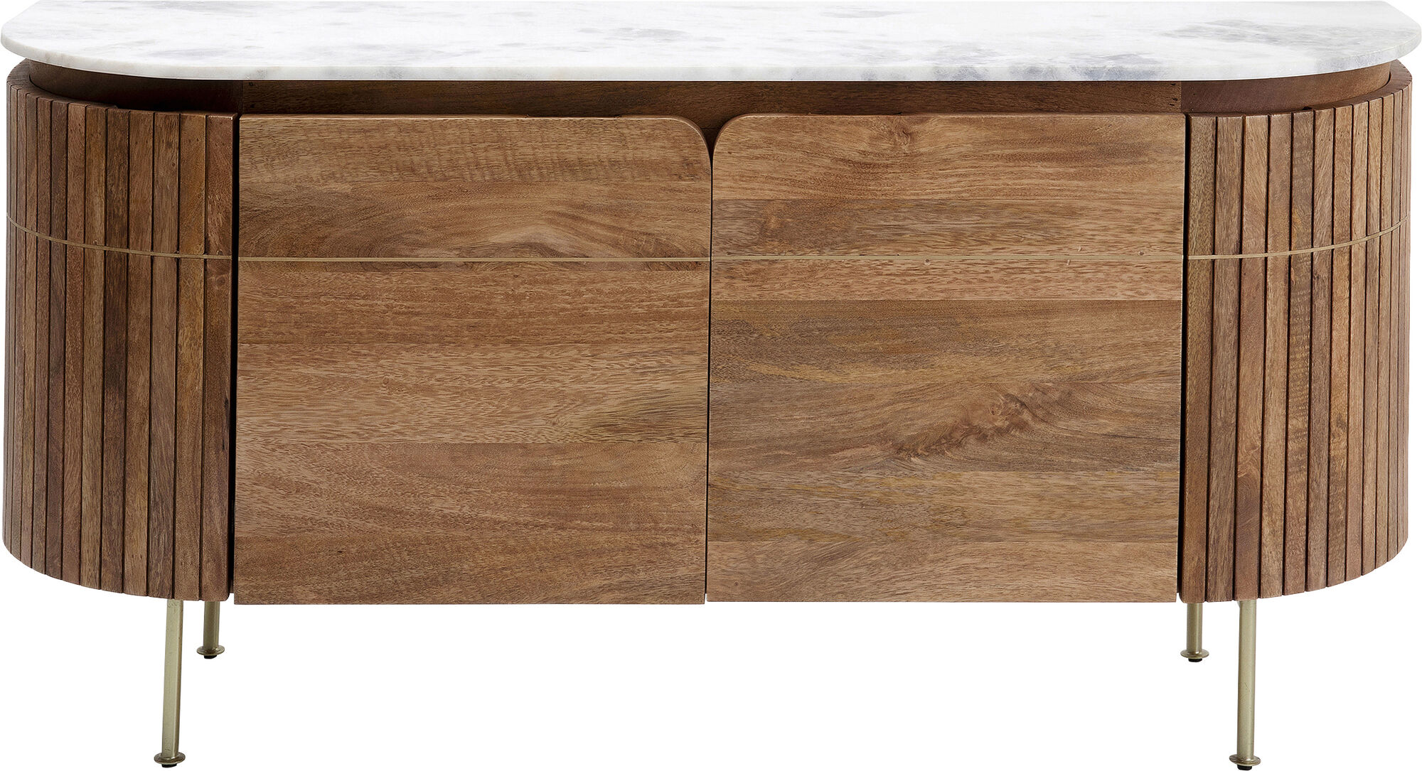 Komoda drewniana z marmurowym blatem 160x78 cm drewno mango