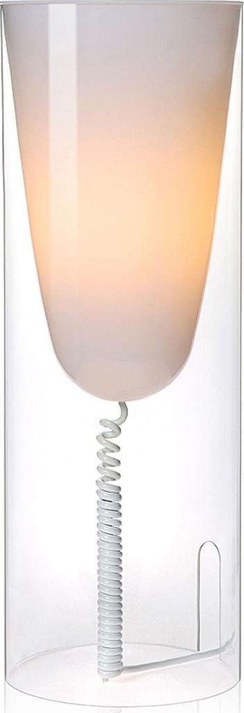 Lampa stołowa Toobe 20x55 cm transparentna kryształowa Outlet