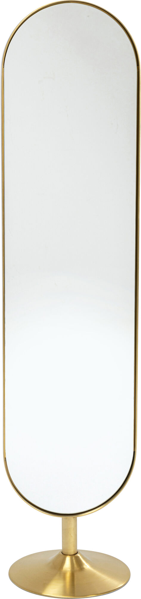 Lustro stojące rama metalowa złote 40x170 cm