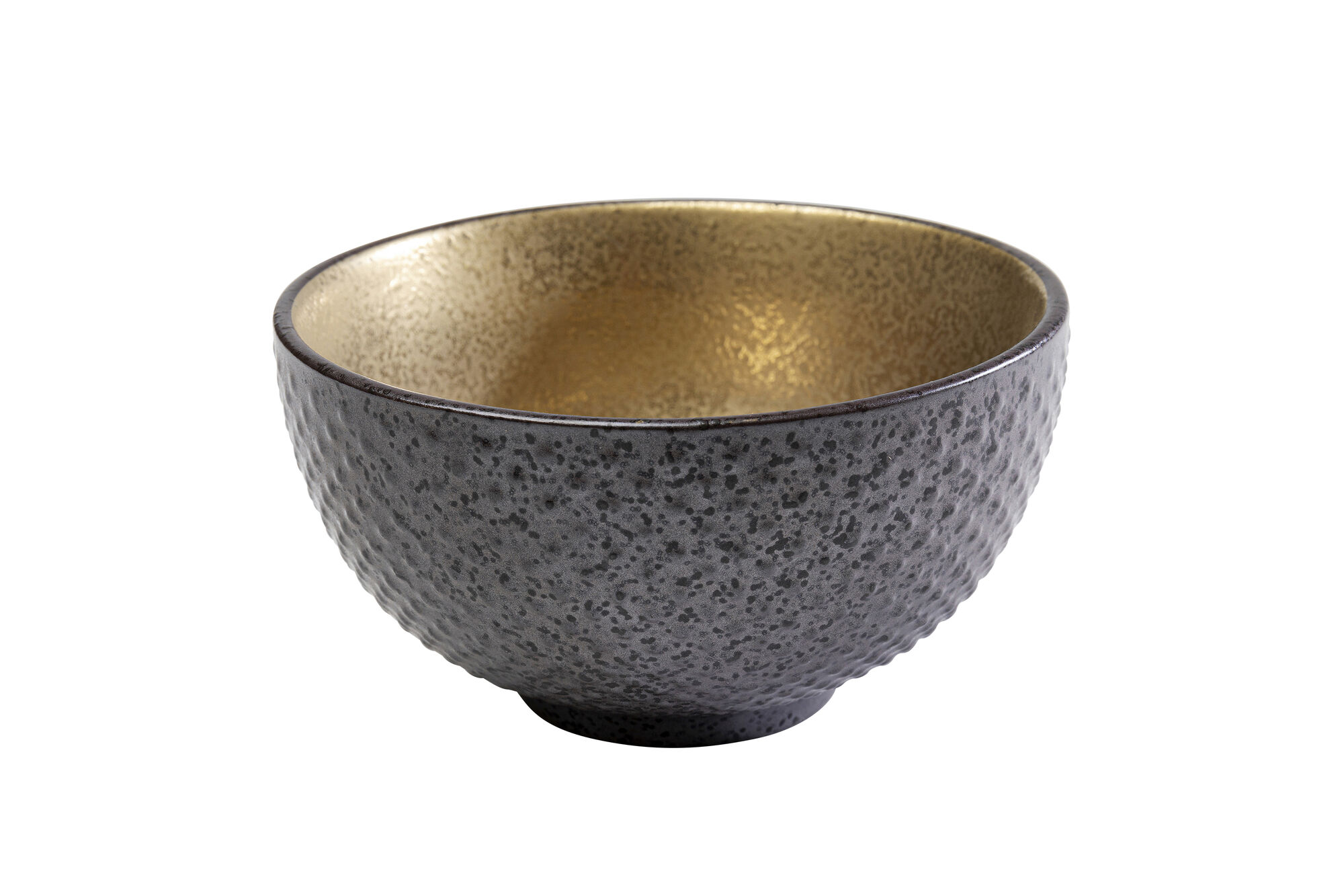 Miseczka na przekąski z porcelany czarno-złota Ø11 cm 250 ml