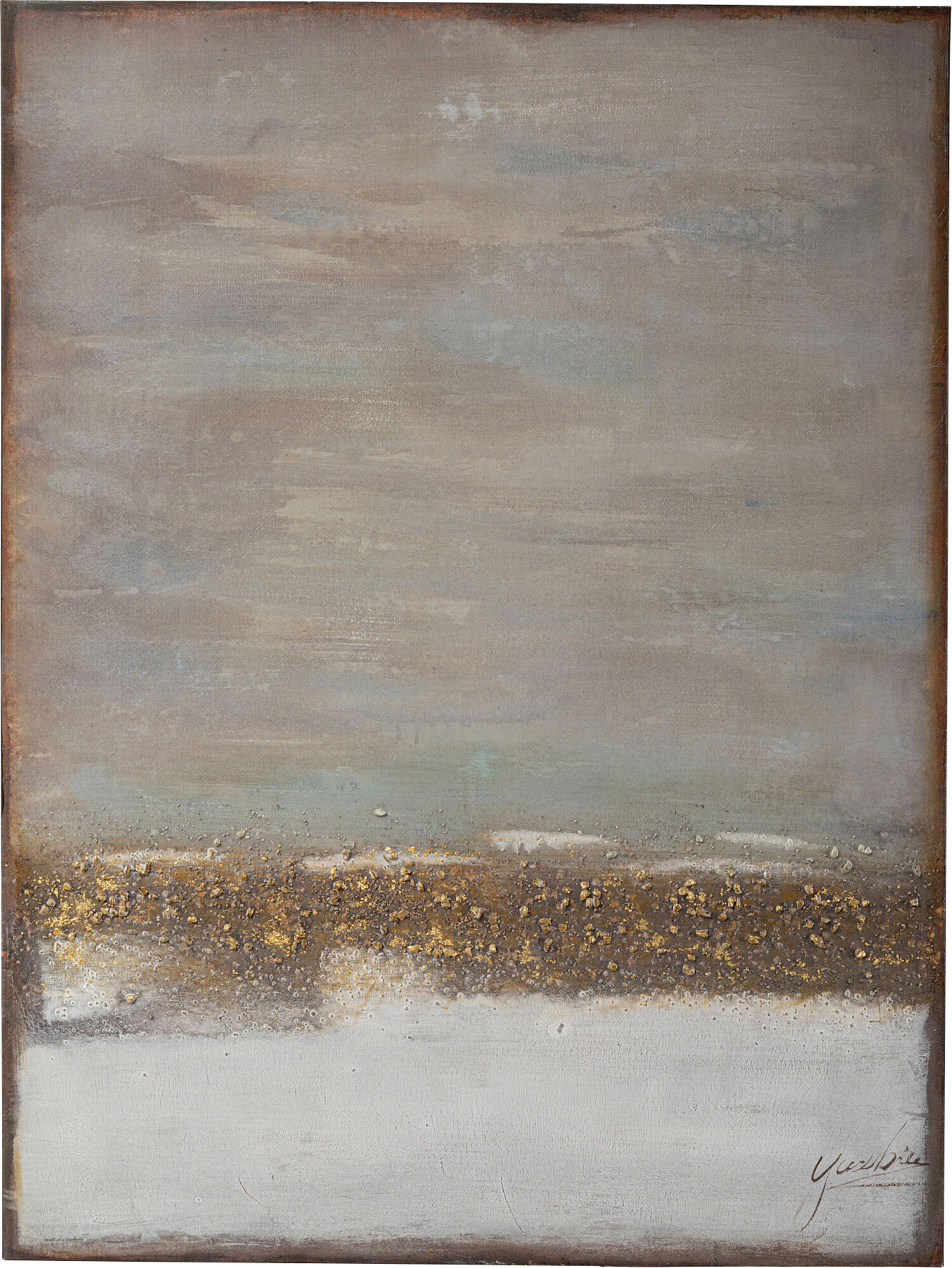 Obraz rama drewniana Abstract Horizon 90x120 cm