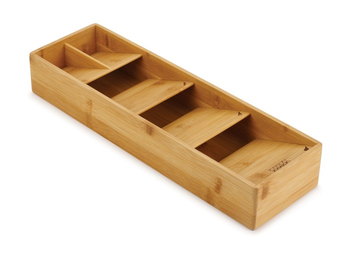 Organizer na sztućce drewniany 12x40 cm